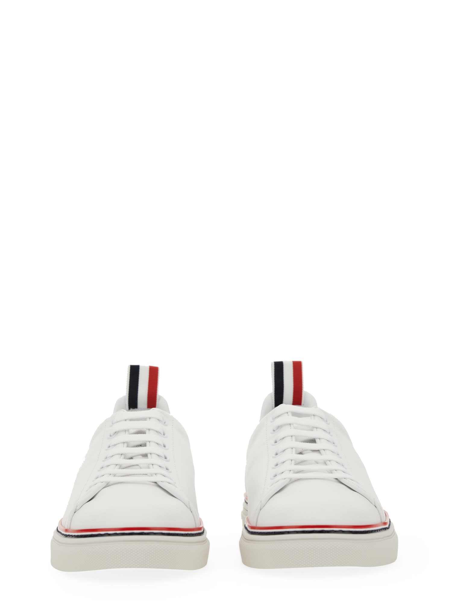 Shop Thom Browne - Heritage Low-top Sneakers In White