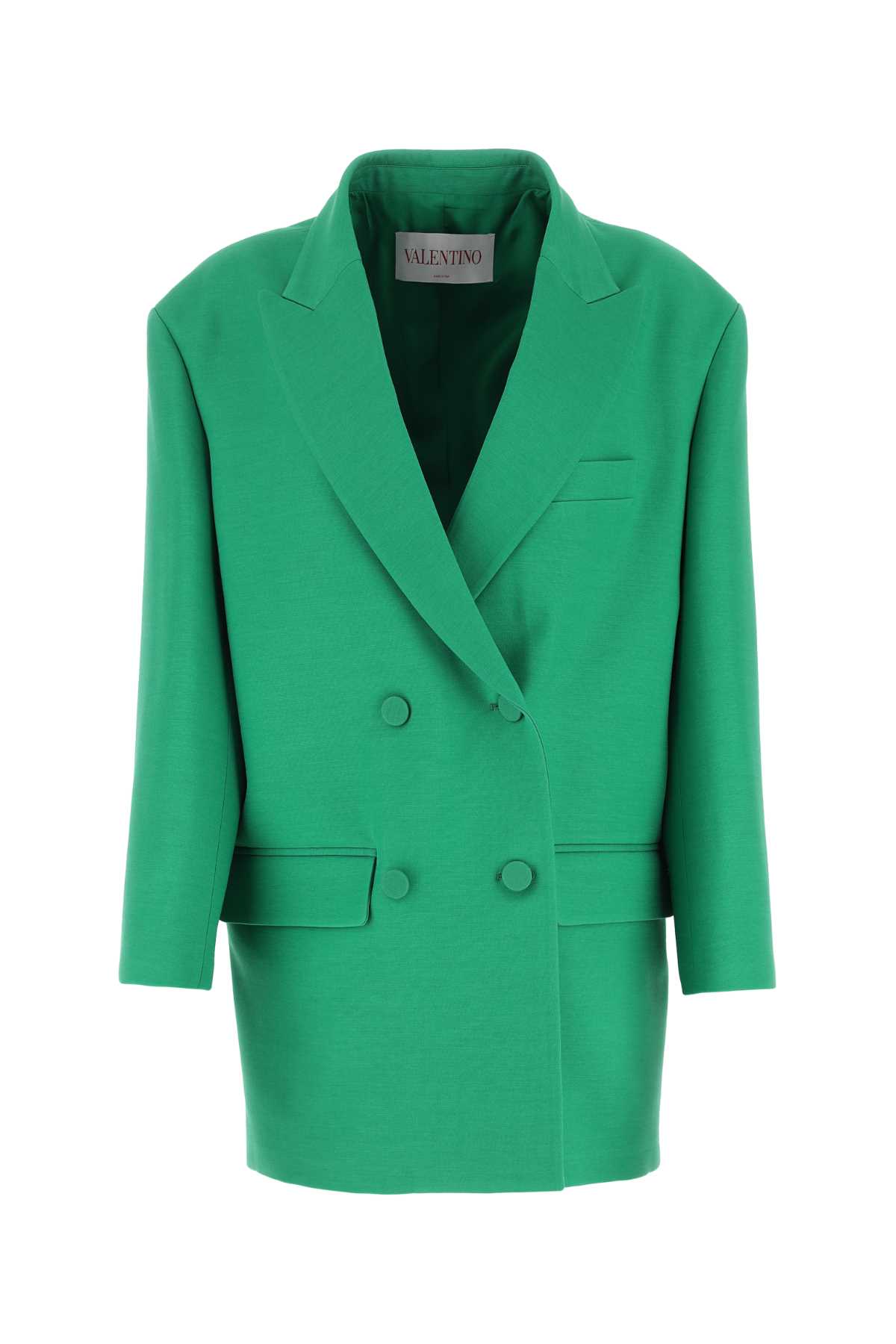 Green Crepe Couture Oversize Blazer