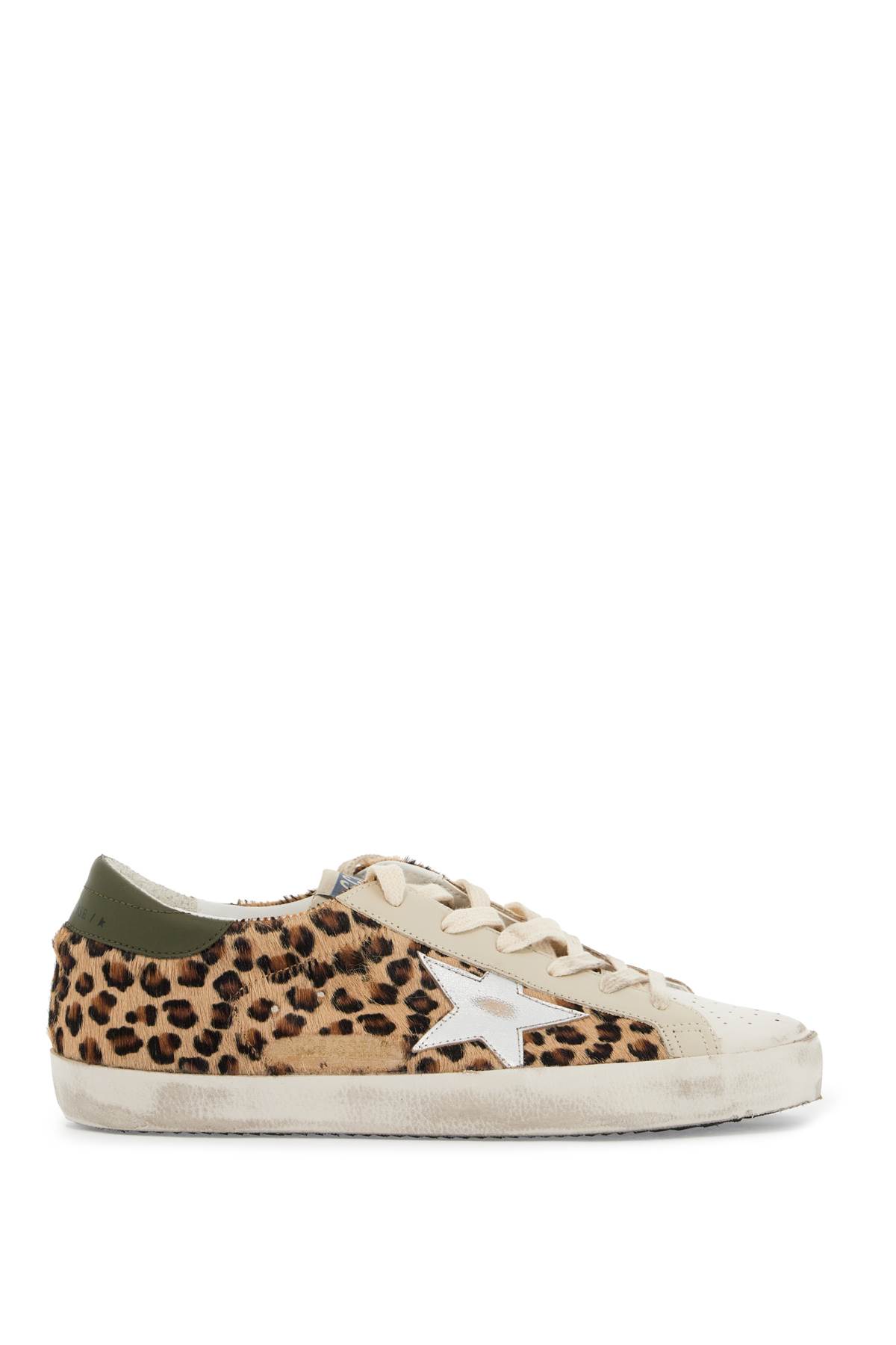 Shop Golden Goose Super-star Ltd Sneakers In Cav In Beige/brown/black/silver/olive (brown)