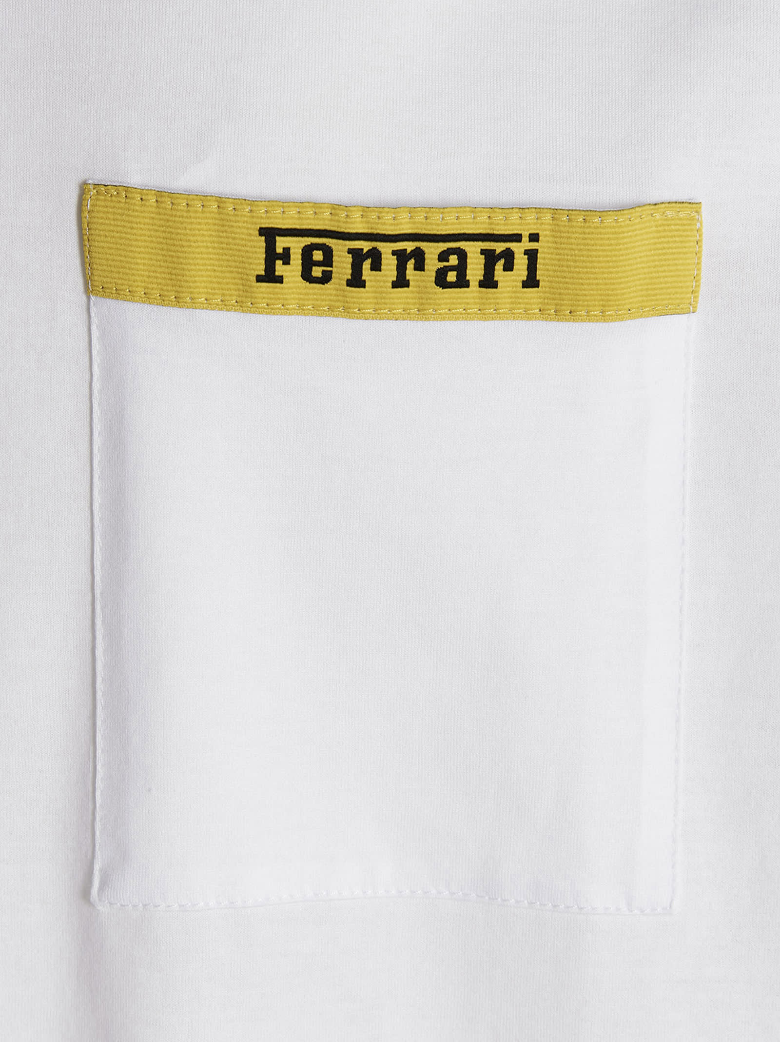 Shop Ferrari Pocket T-shirt In White
