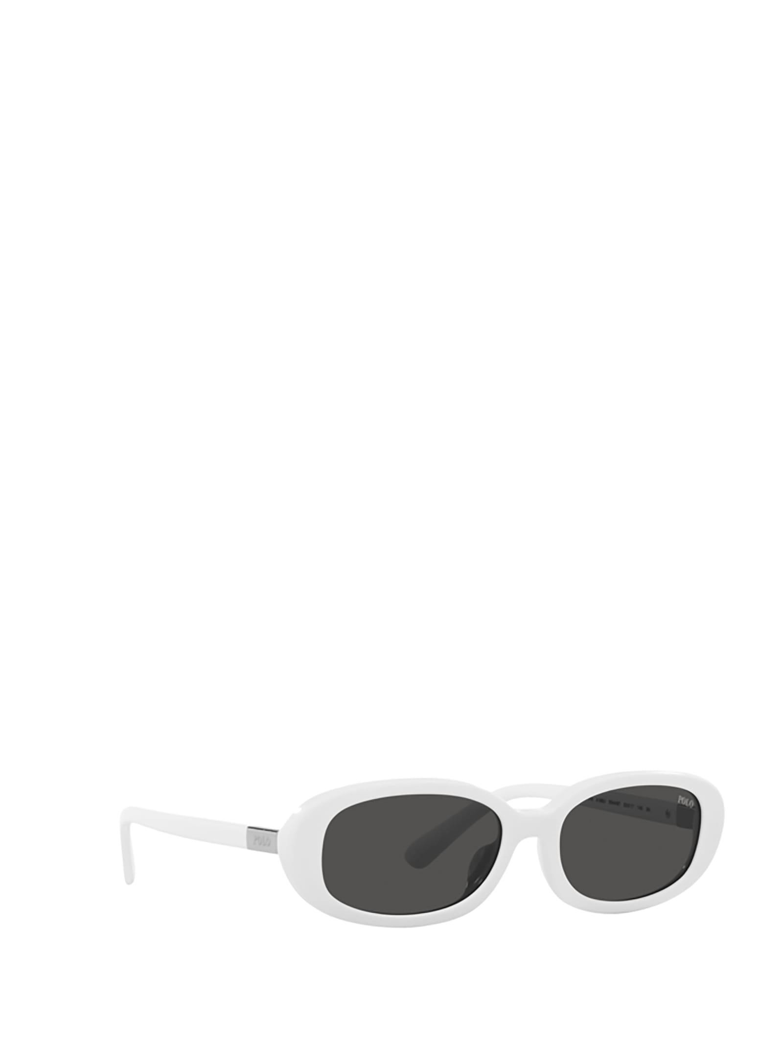 Shop Polo Ralph Lauren Ph4198u Shiny White Sunglasses