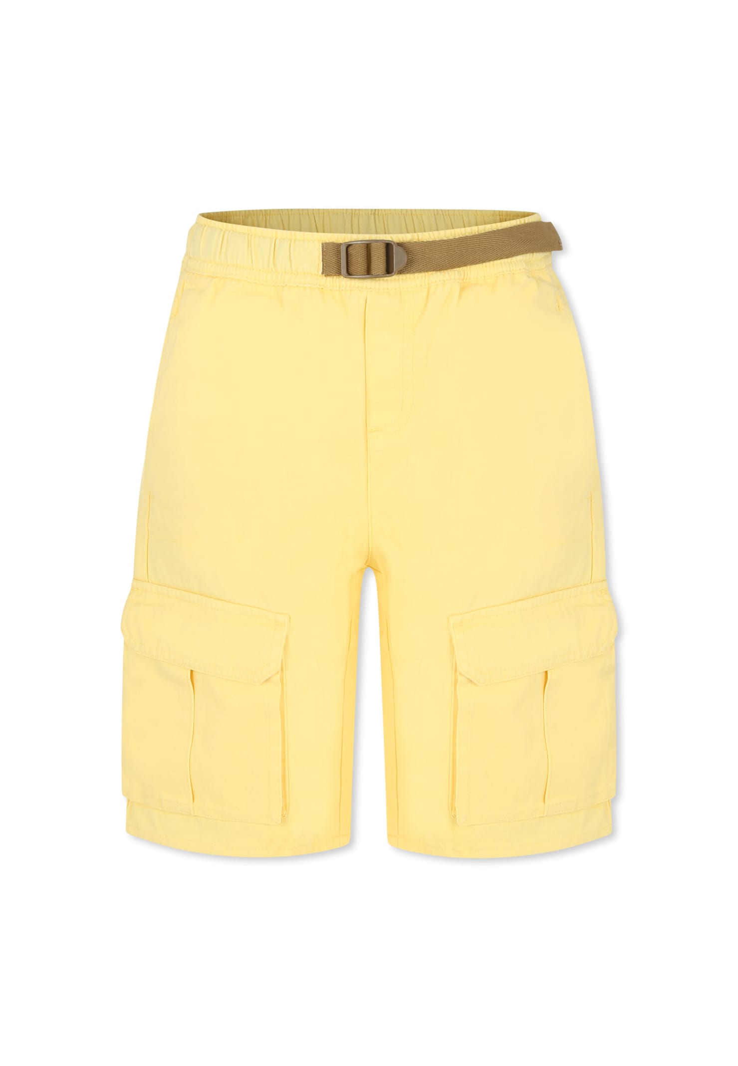 Stella Mccartney Yellow Shorts With Pockets In Yellow
