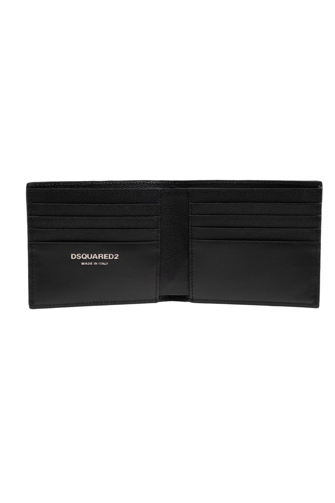 Shop Dsquared2 Logo-lettering Bi-fold Wallet In .