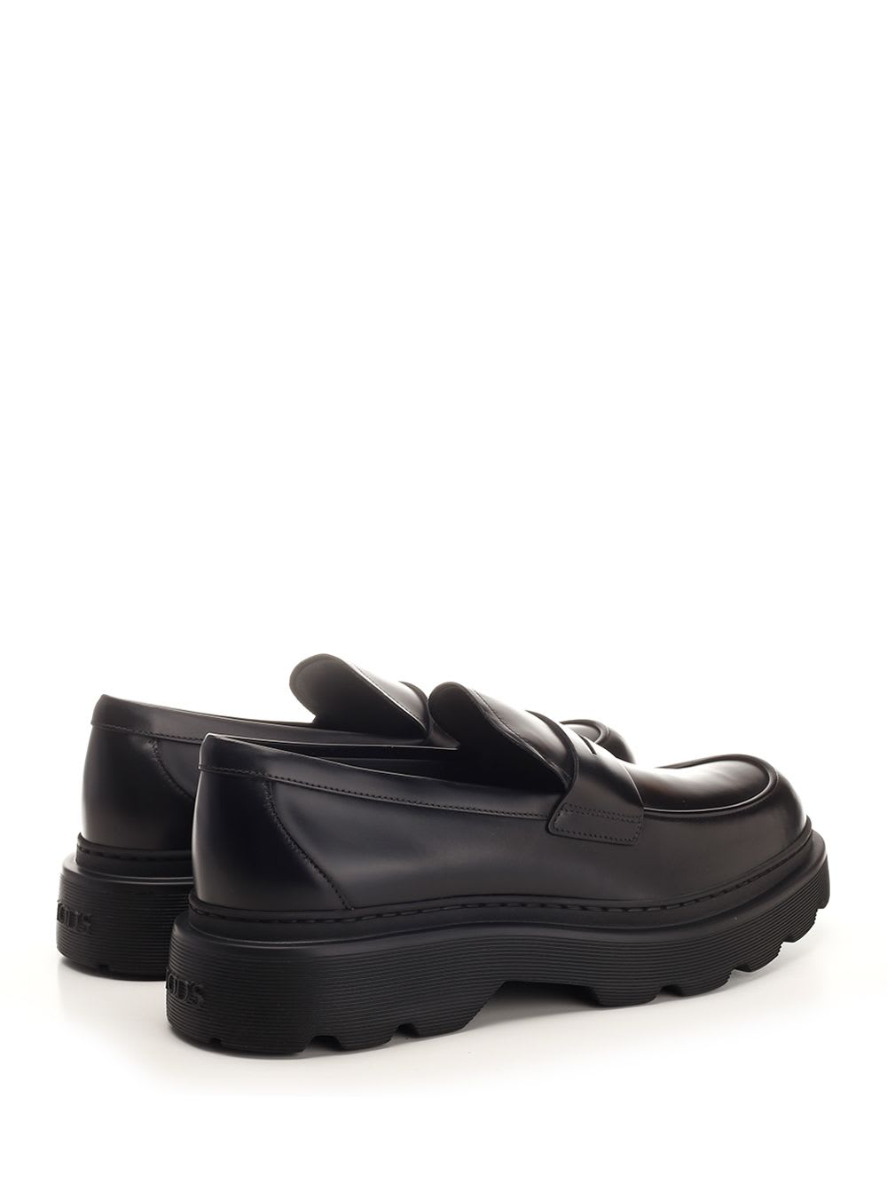 Shop Tod's Calfskin Loafer In Black