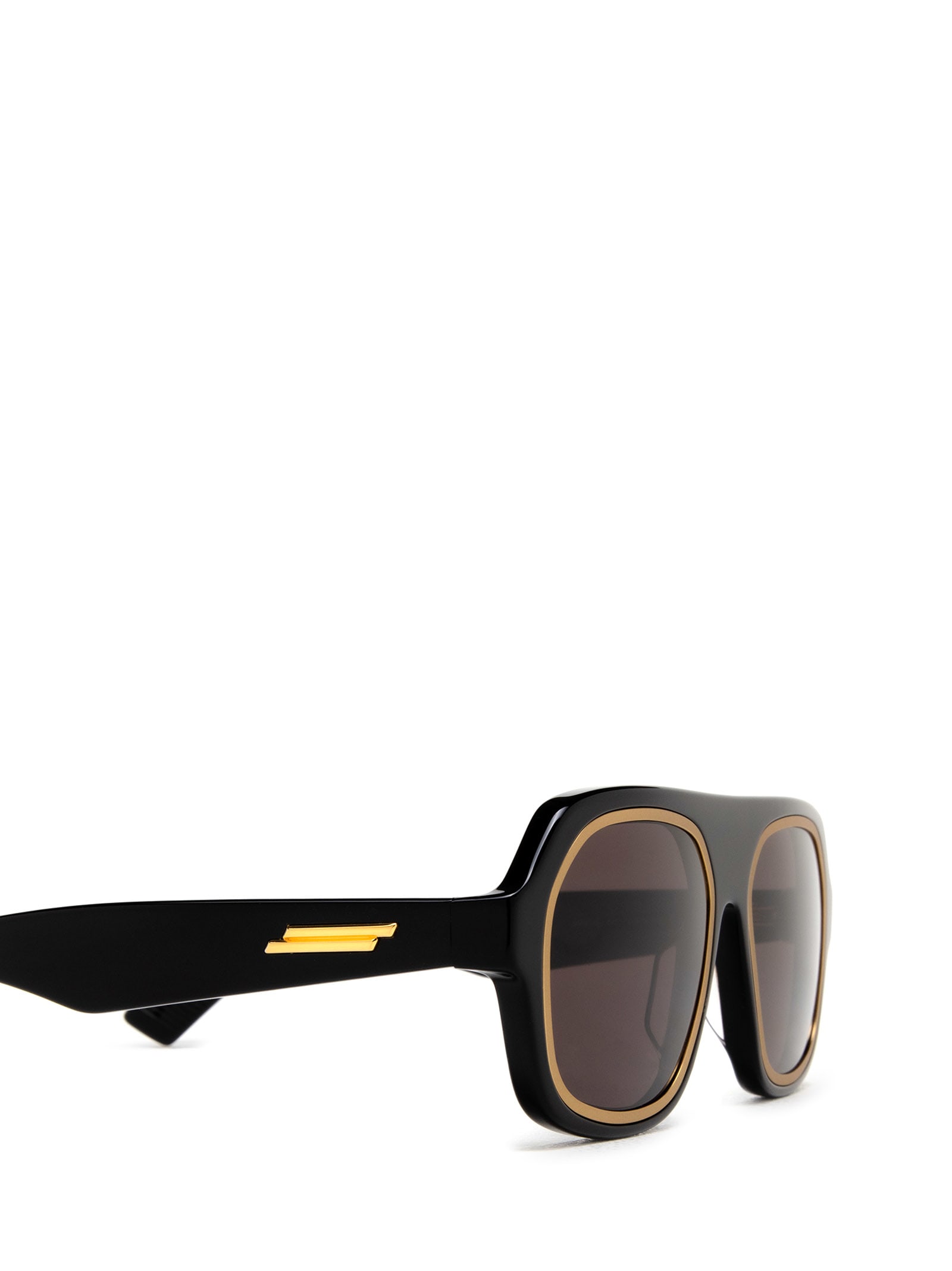 Shop Bottega Veneta Bv1217s Black Sunglasses