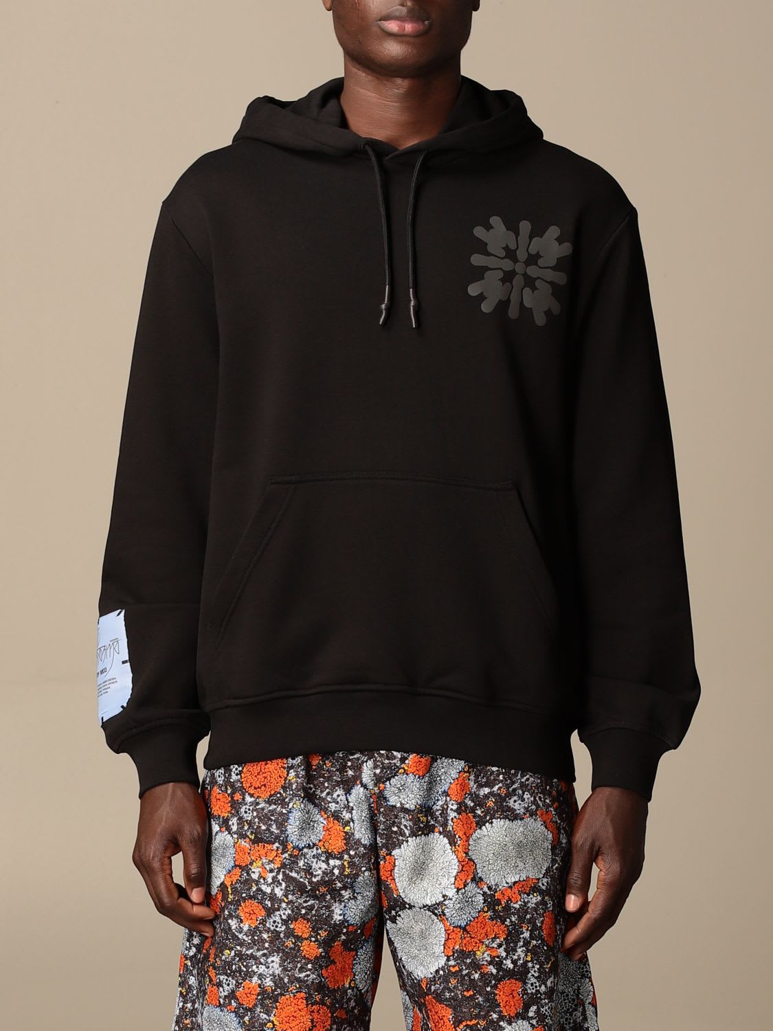 Mcq By Alexander Mcqueen Cottons MCQ SWEATSHIRT GHOST BY MCQ COTTON HOODIE WITH BACK PRINT