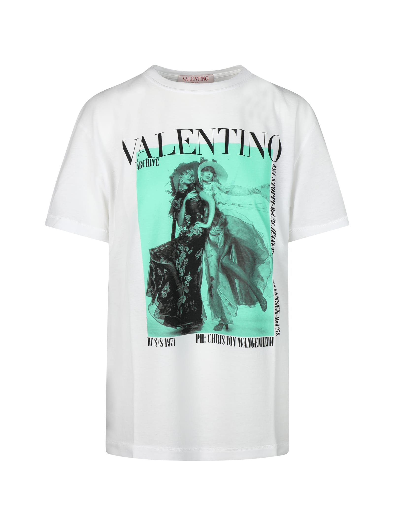 Valentino Archive 1971 Photographic-print T-shirt In White
