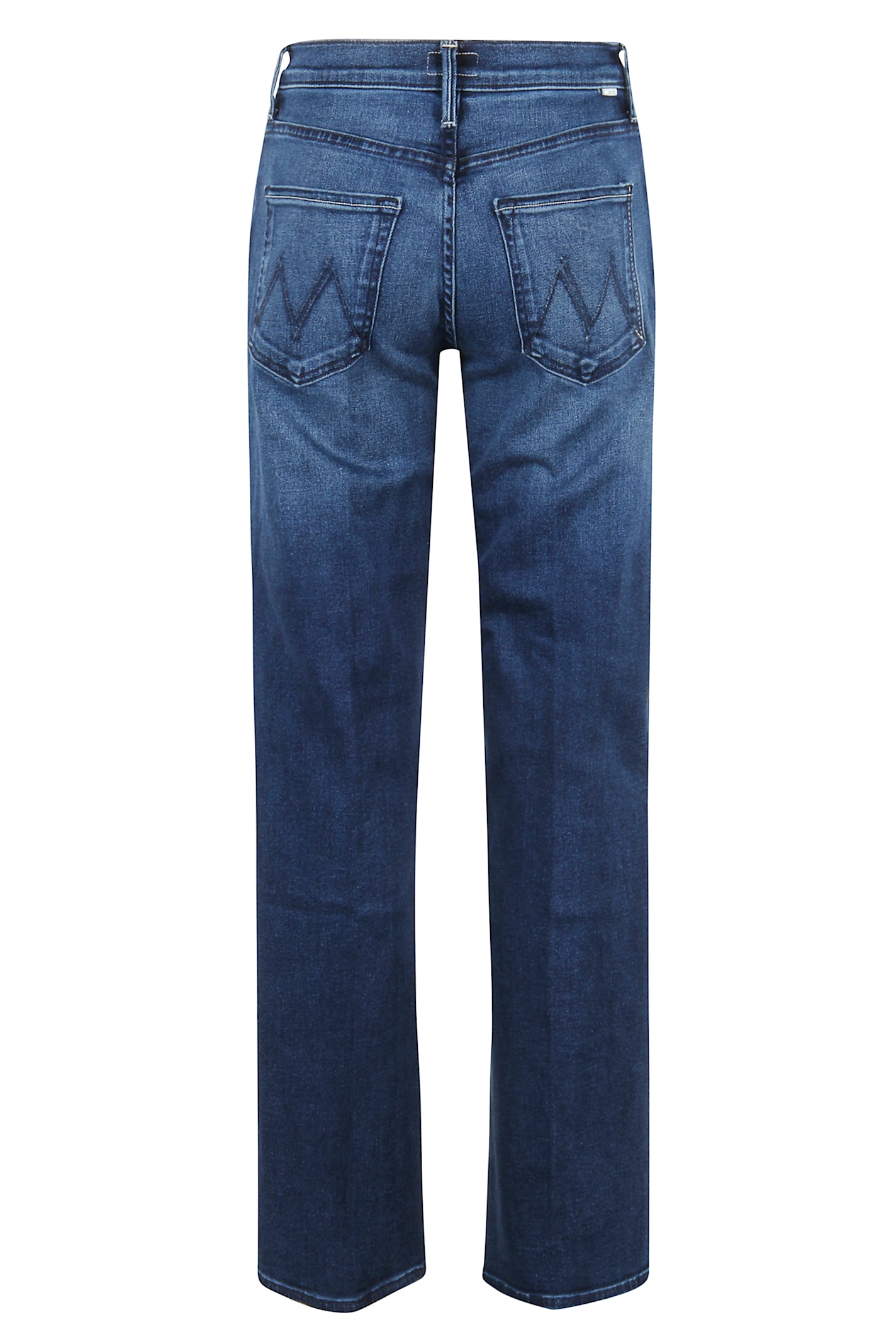 Mother Mid-rise Straight-leg Denim Jeans In Blue