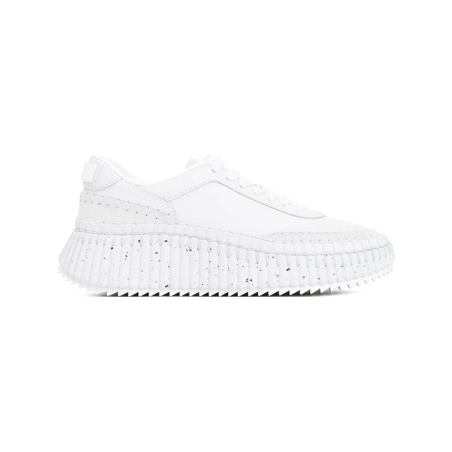 Shop Chloé Nama Sneakers In Brilliant White