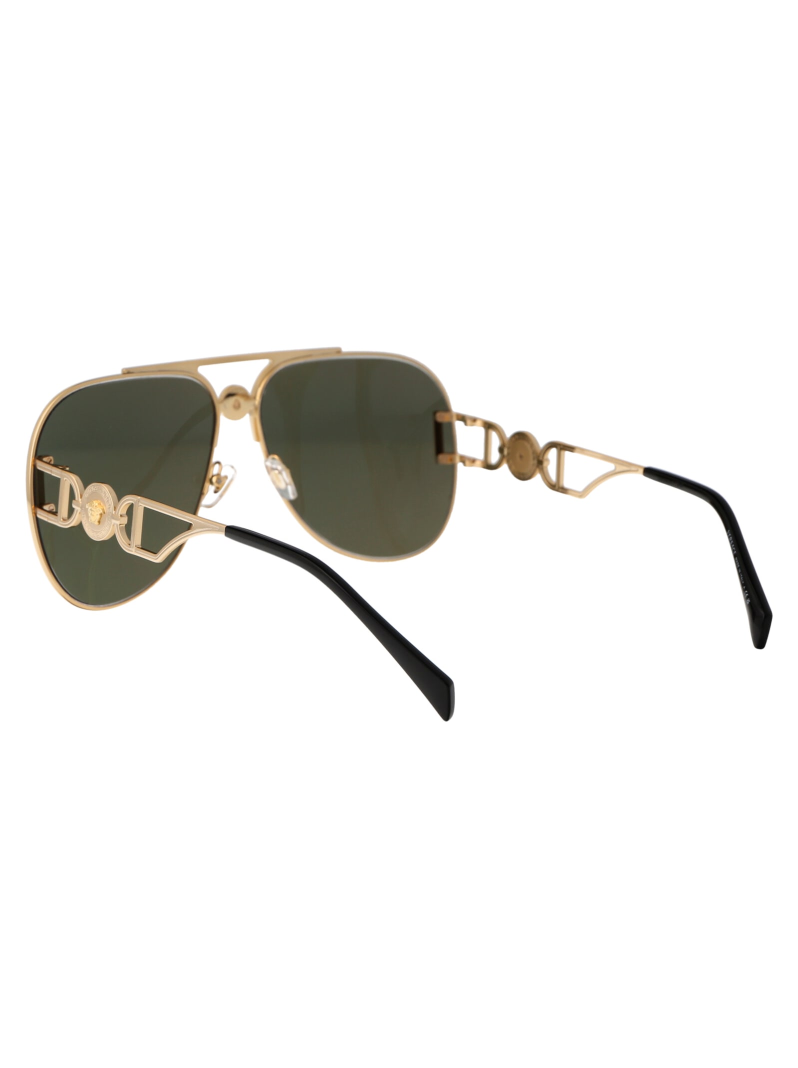 Shop Versace 0ve2255 Sunglasses In 100203 Gold