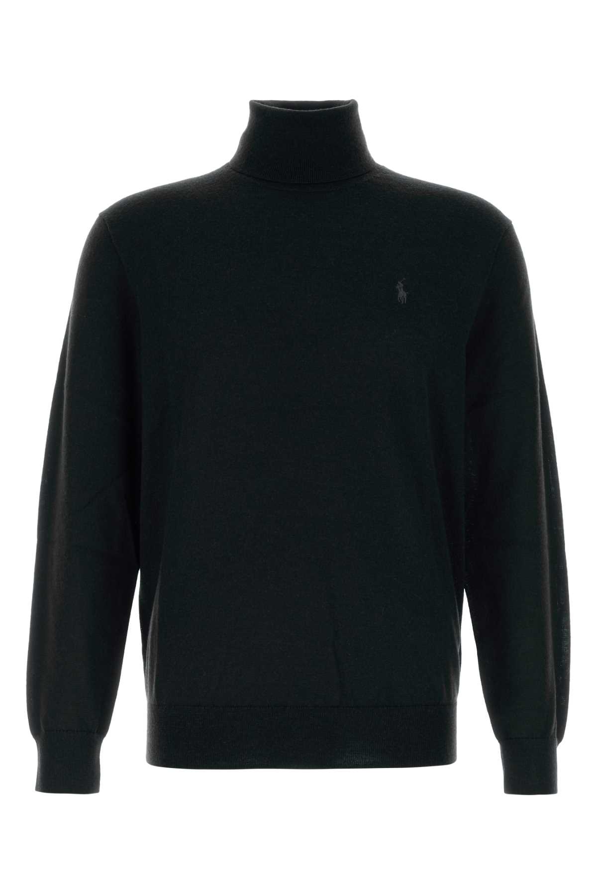 Shop Polo Ralph Lauren Black Wool Sweater In Poloblack