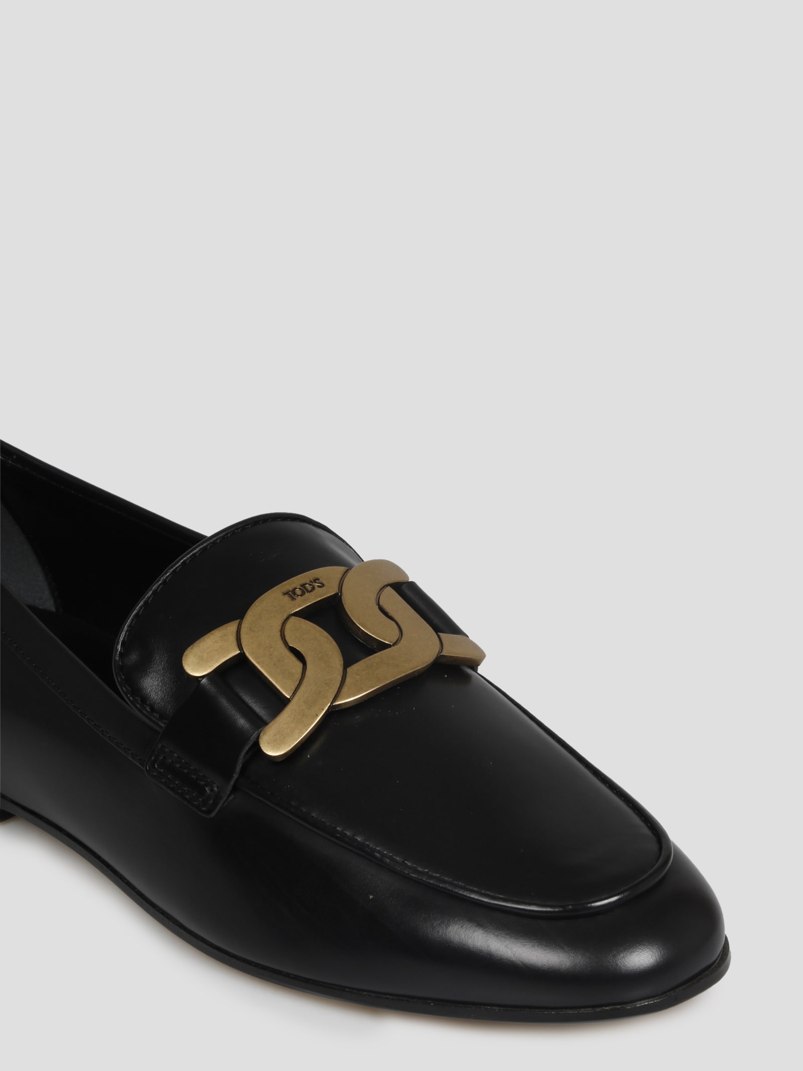 Shop Tod's Kate Loafers In Black