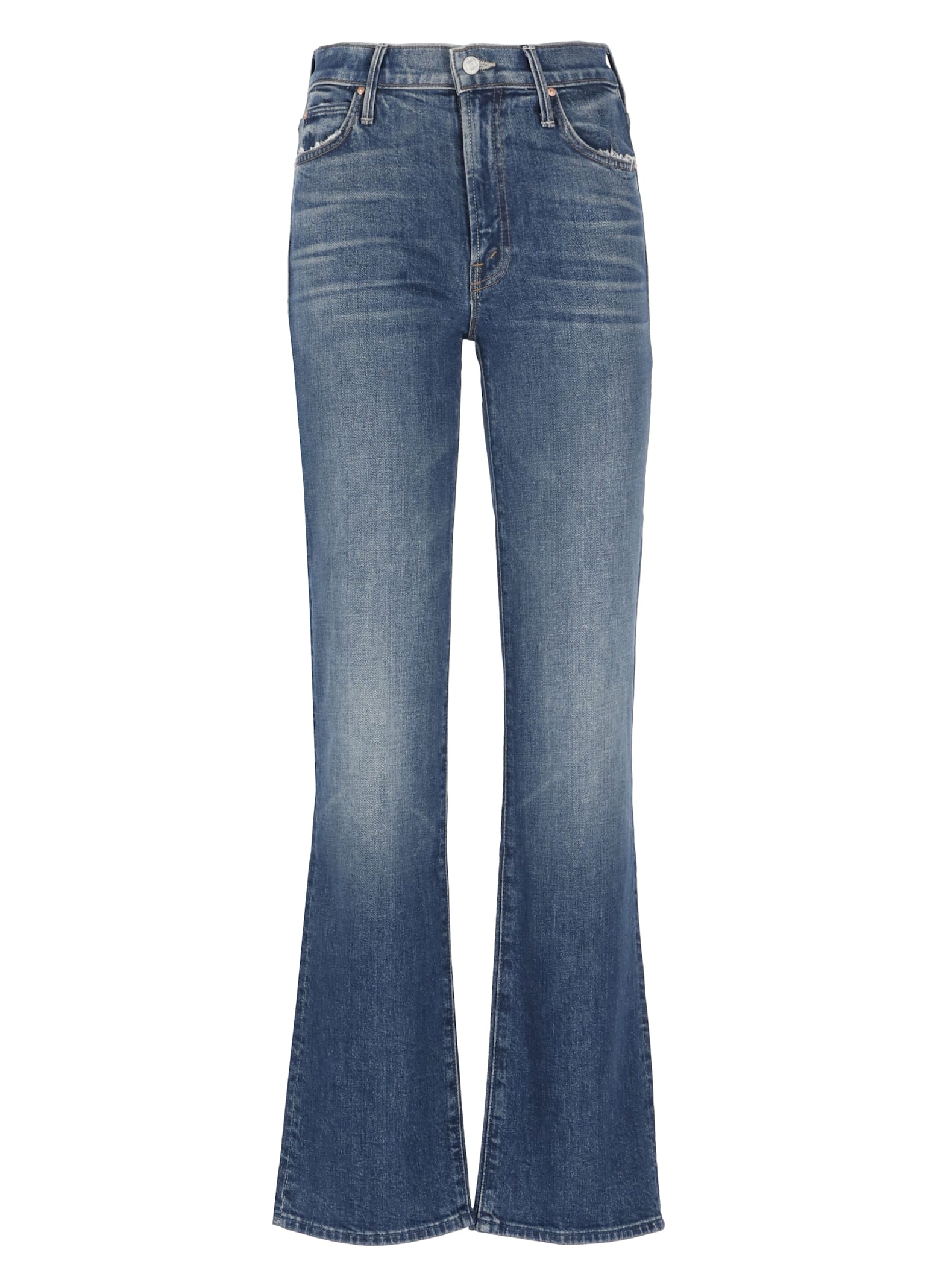 Shop Mother The Kick It Jeans In Blue