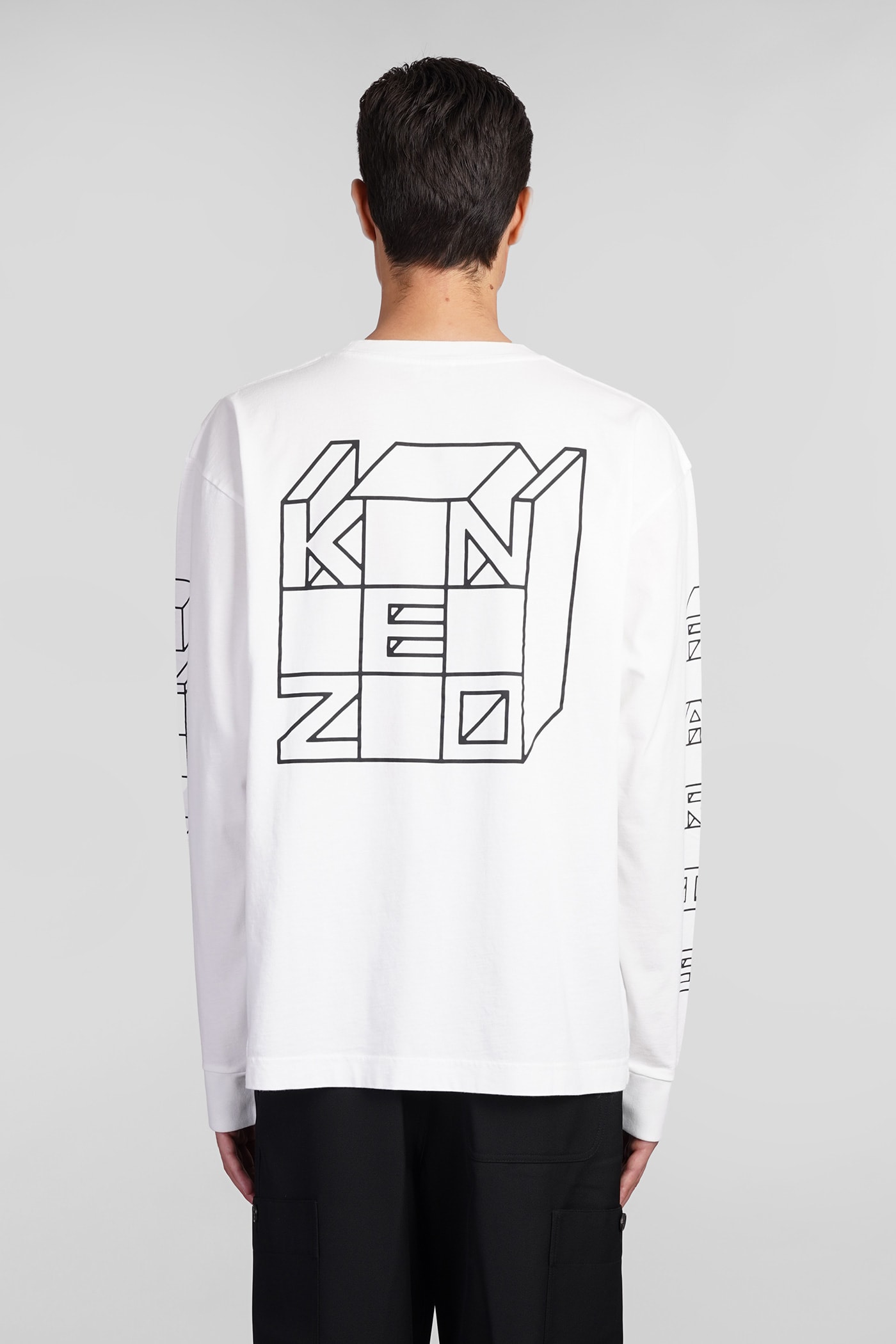 Shop Kenzo T-shirt In White Cotton