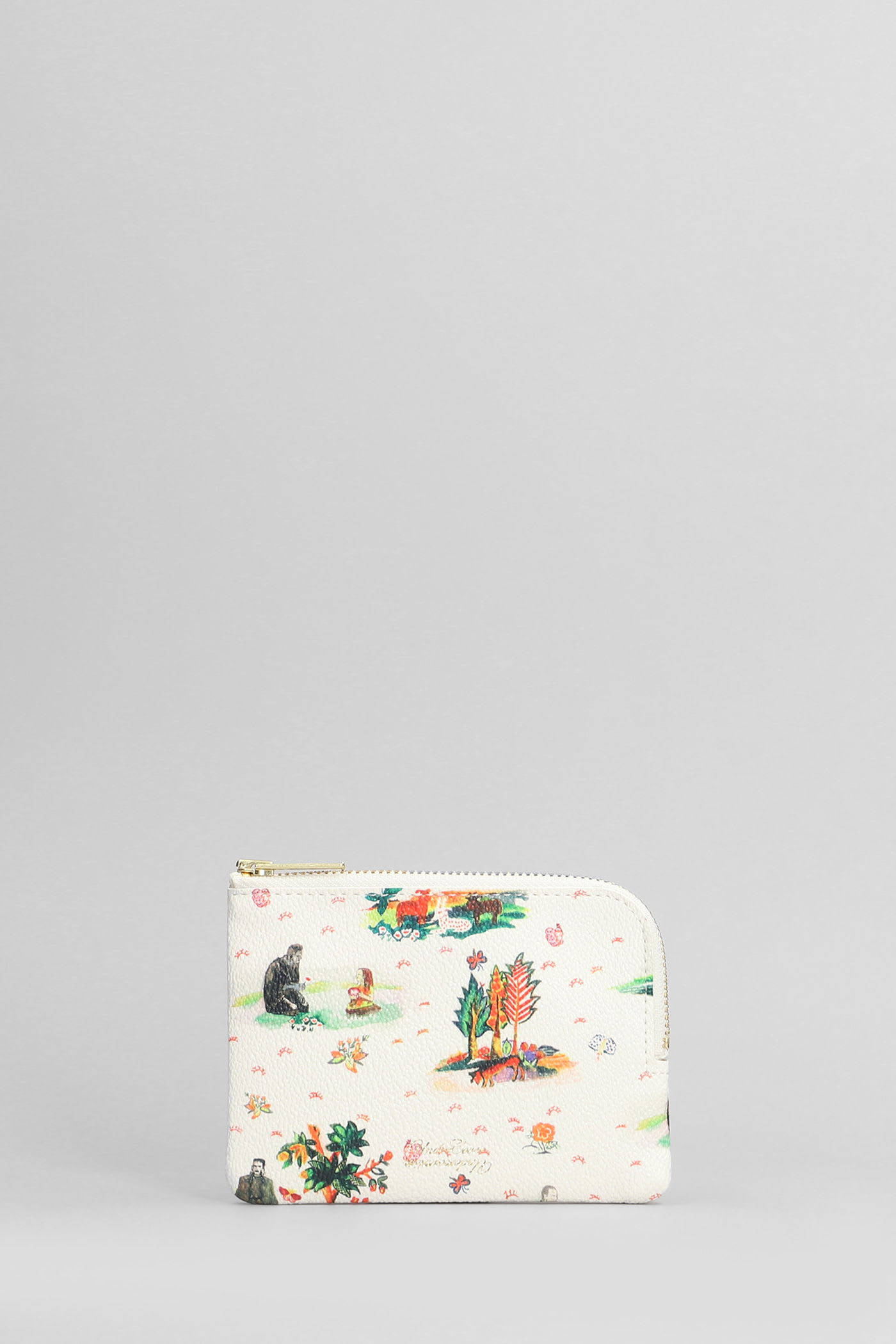 Wallet In White Pvc