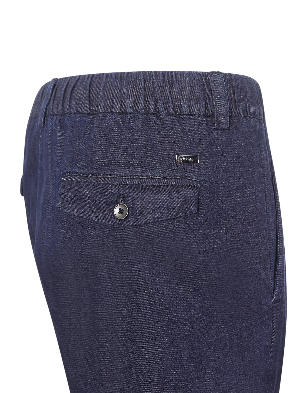 Shop Herno Pleated Trousers In Blue
