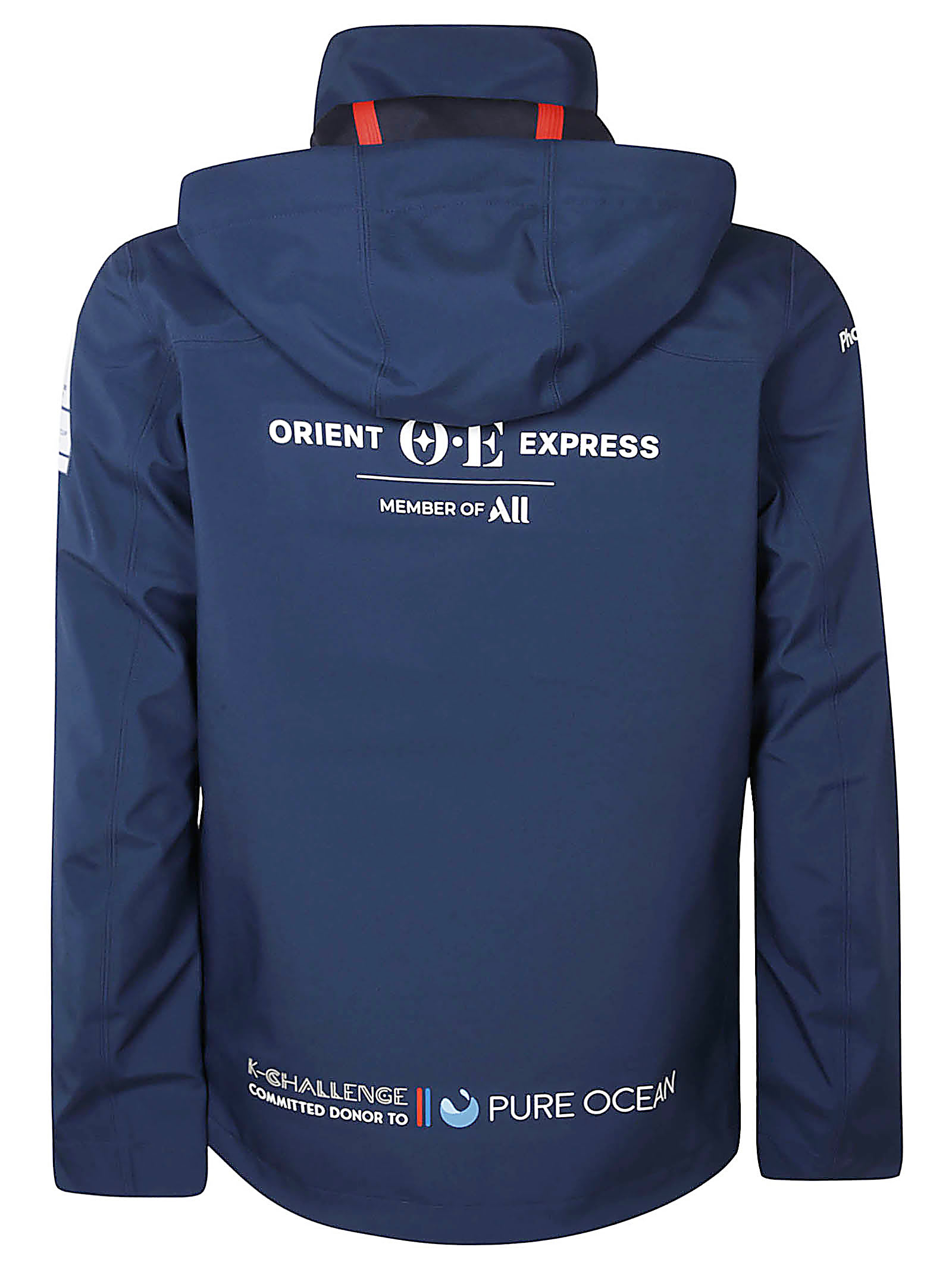 Shop K-way Penthievre Orient Express Team Jacket In Blue Navy