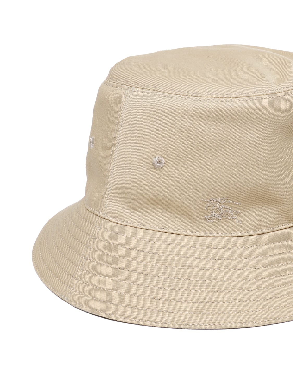 Shop Burberry Reversible Cotton-blend Fishermans Hat In Flax