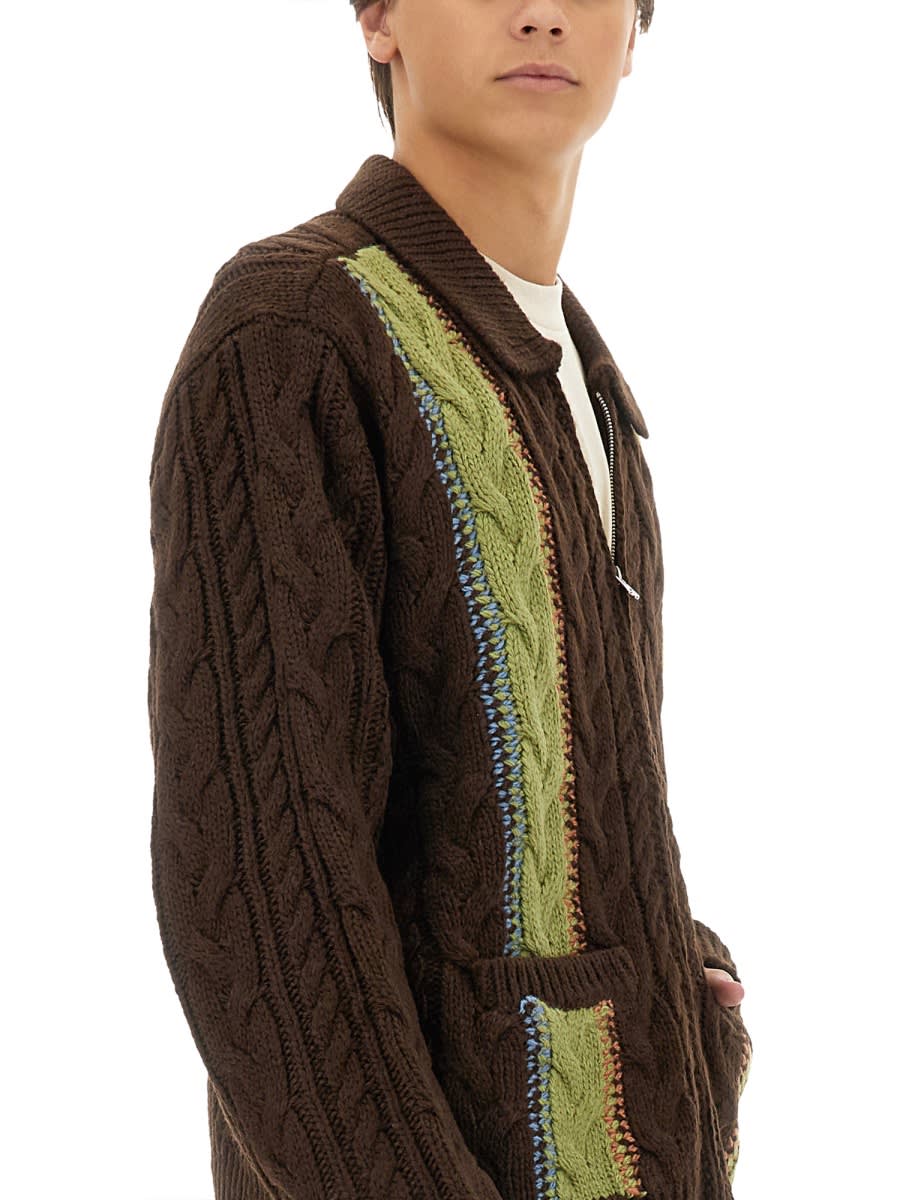 Obey Cardigan "ezra" In Multicolour