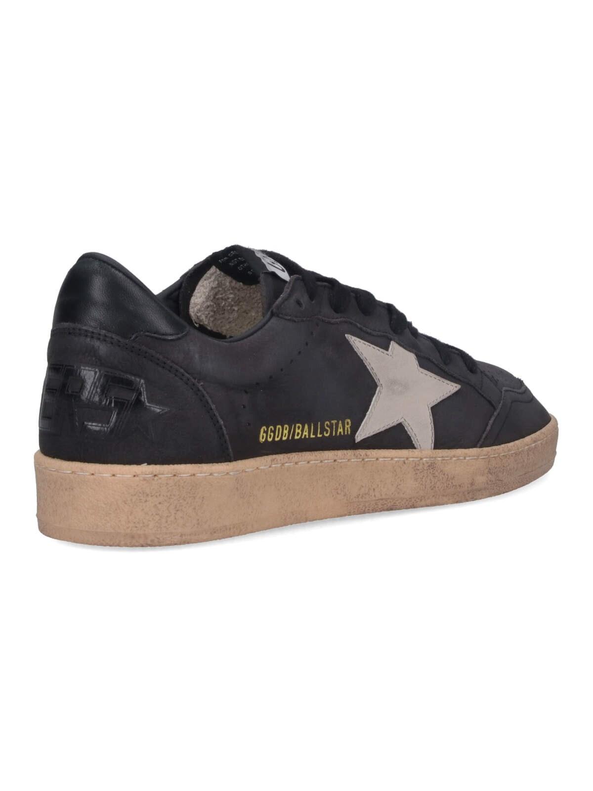 Shop Golden Goose Ball Star Sneakers In Grigio Scuro