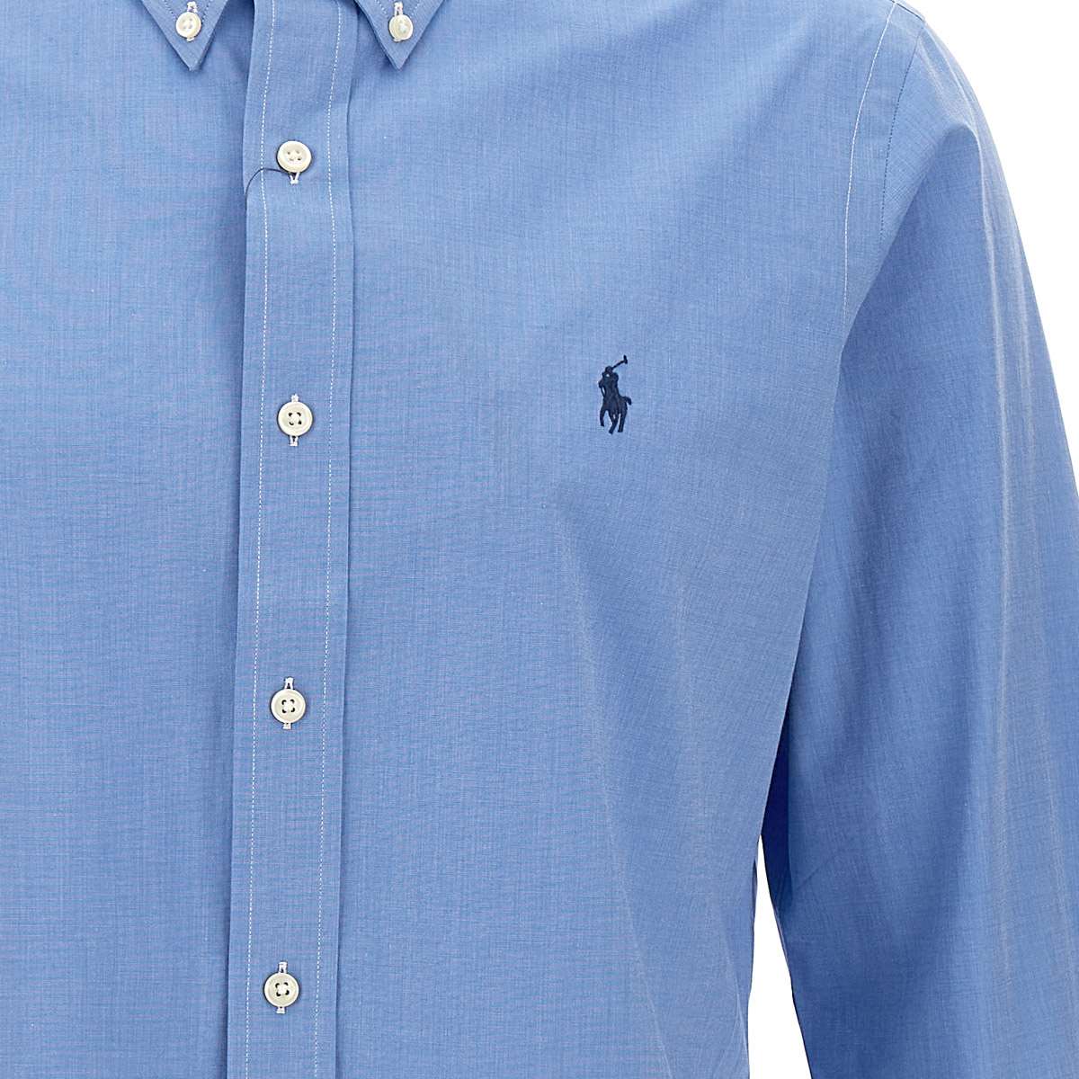 Polo Ralph Lauren Sport Shirt Long Sleeve In Blue