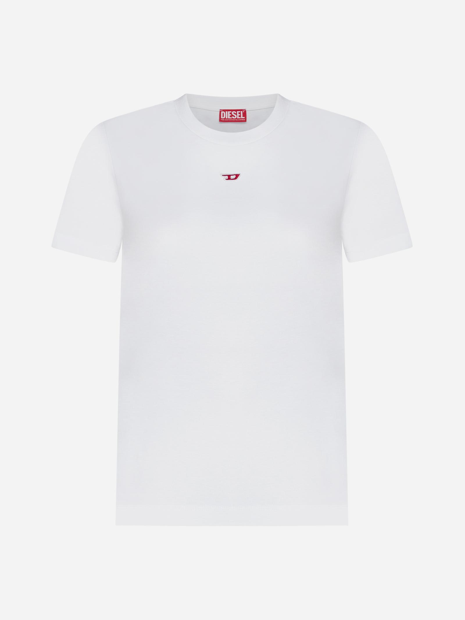 T-reg-d Cotton T-shirt In White