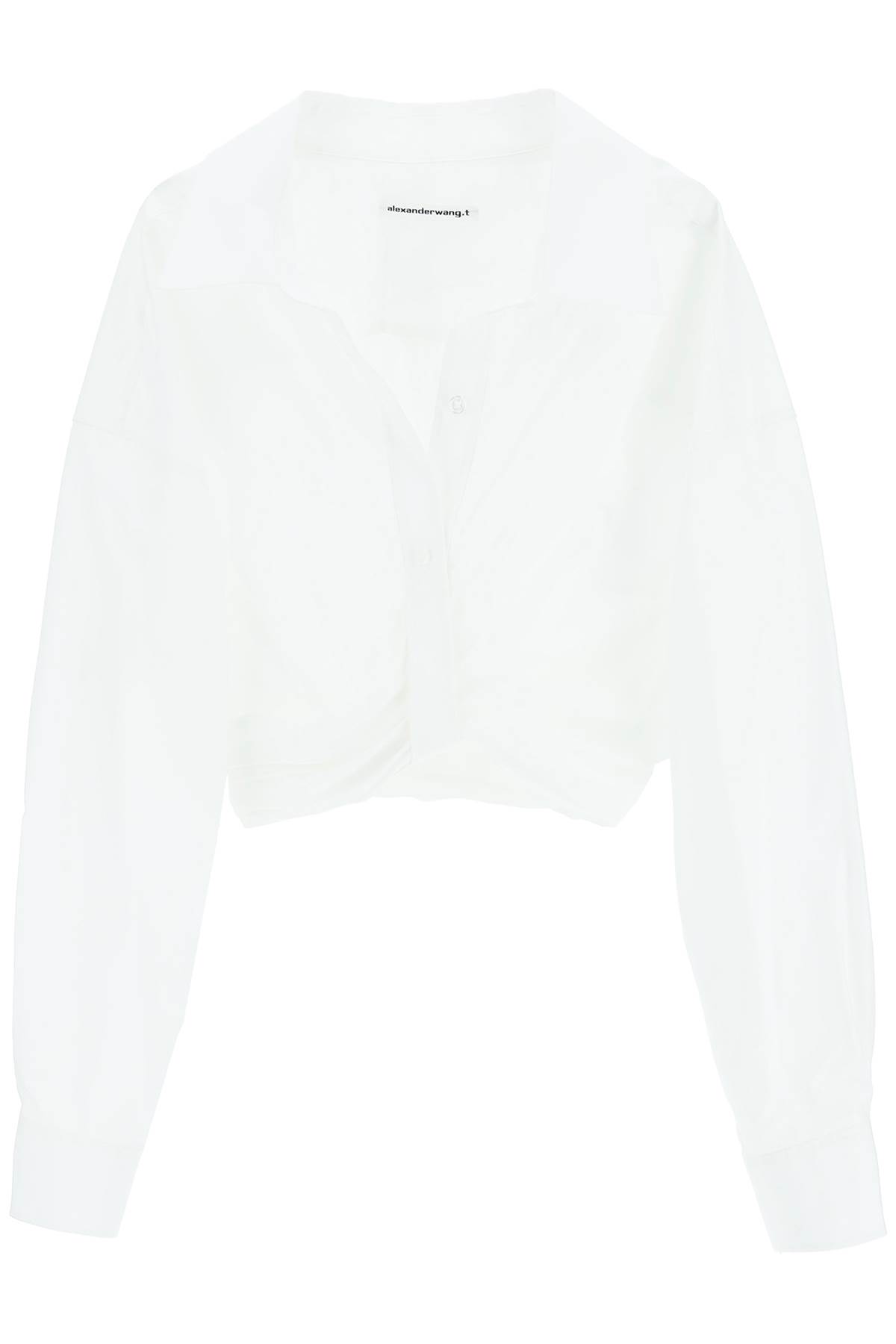 Alexander Wang Cropped Shirt With Knot Placket