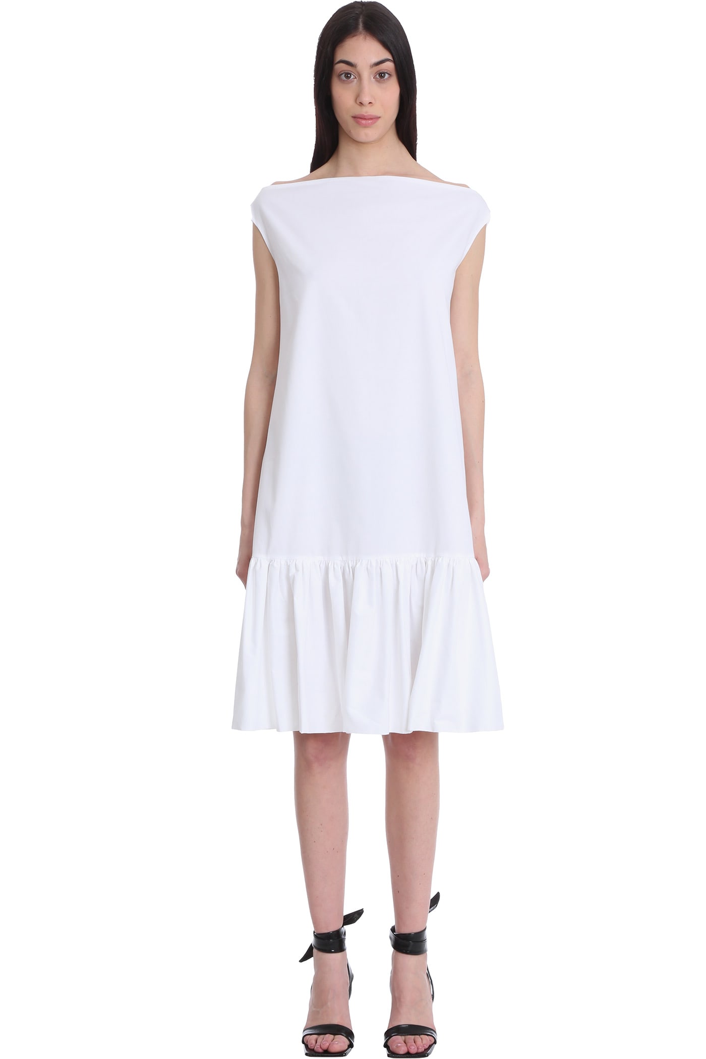 LAutre Chose Dress In White Cotton