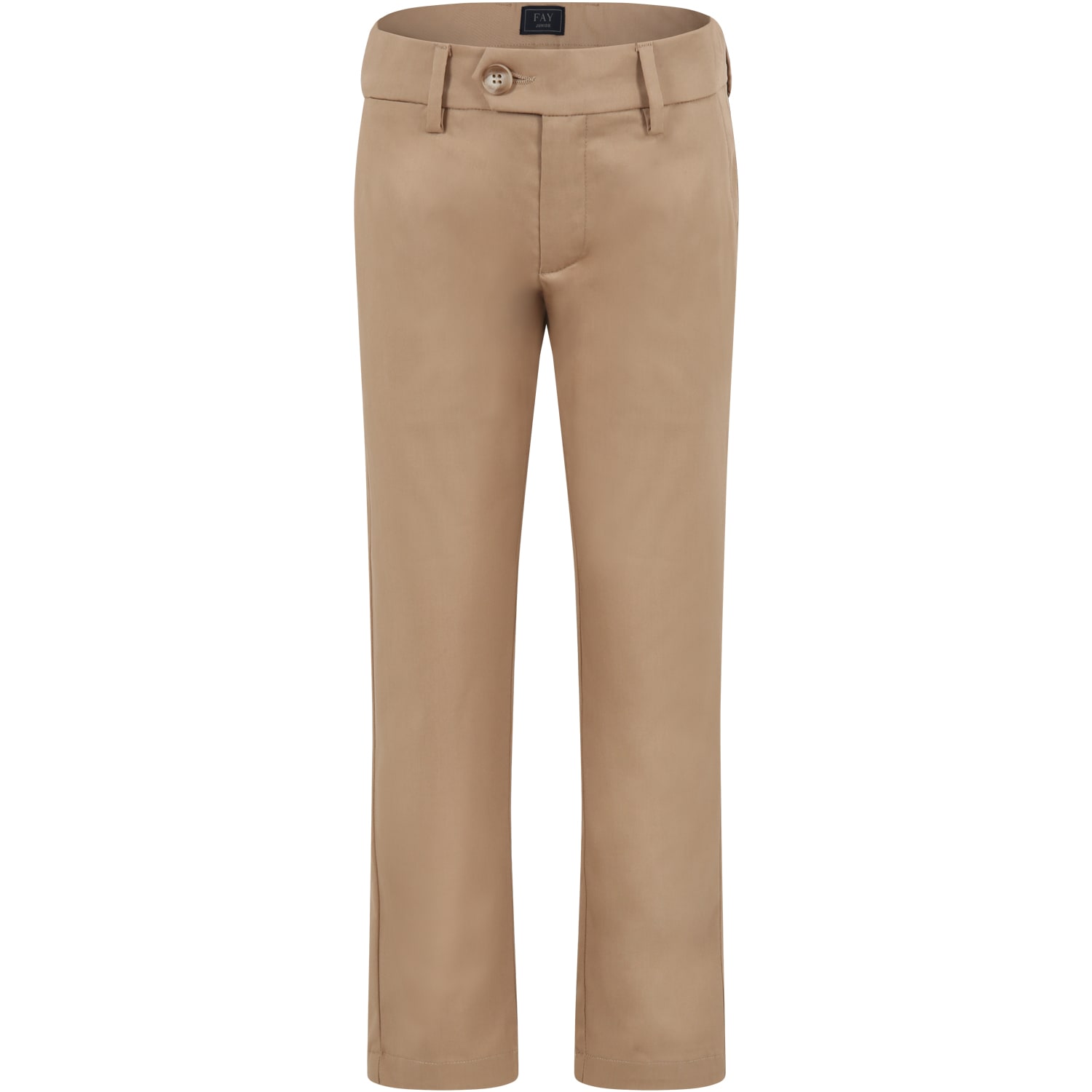 FAY BEIGE TROUSERS FOR BOY WITH LOGO