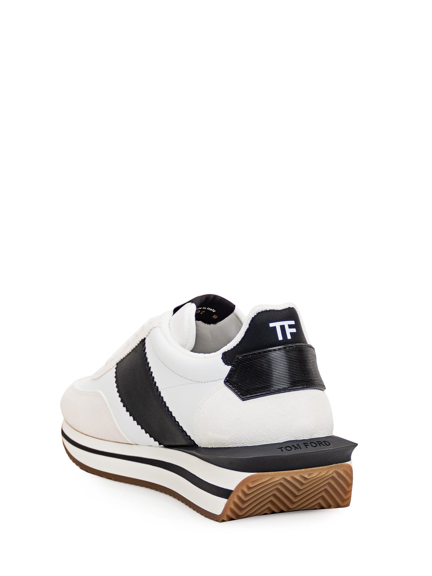 Shop Tom Ford Jeames Sneaker In White/black Cream