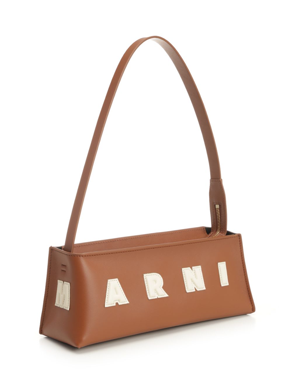Marni Borsa A Spalla In Pelle Caramello  Donna In Brown