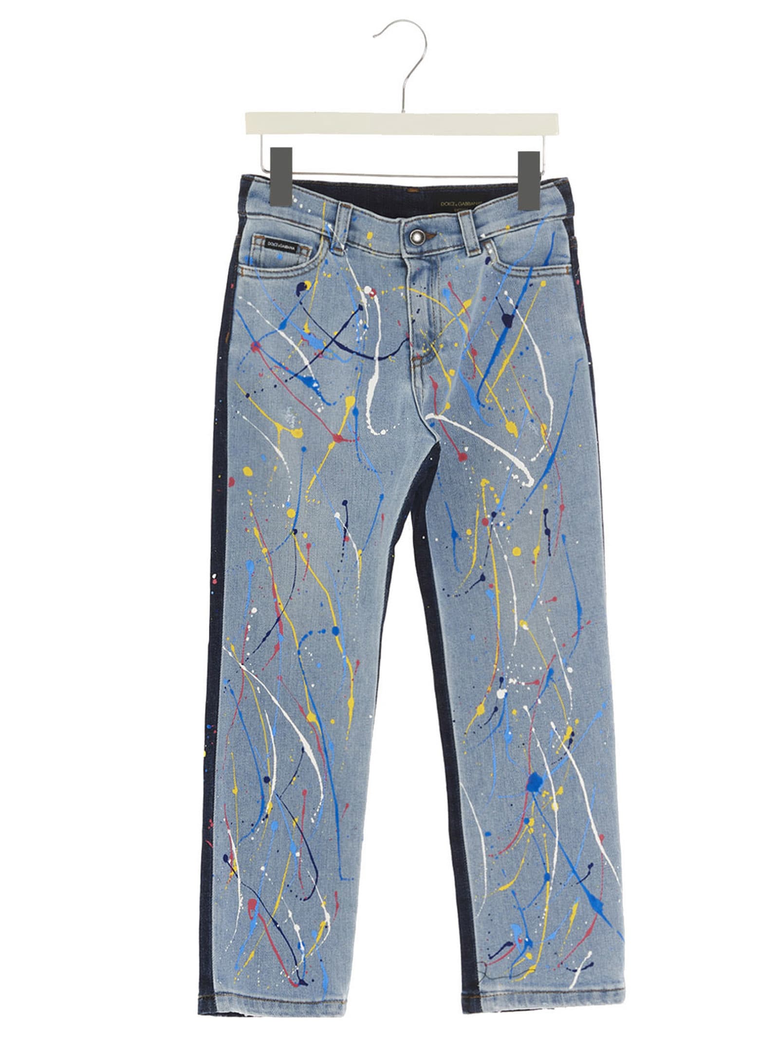 Dolce & Gabbana Paint Print Jeans