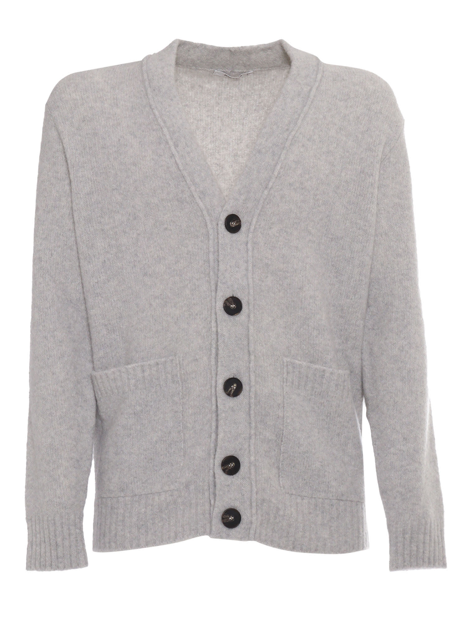 Shop Kangra Cardigan With Pockets In White