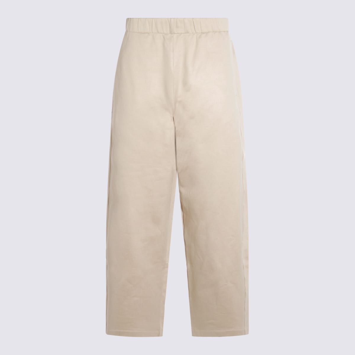 Beige Silk Pants