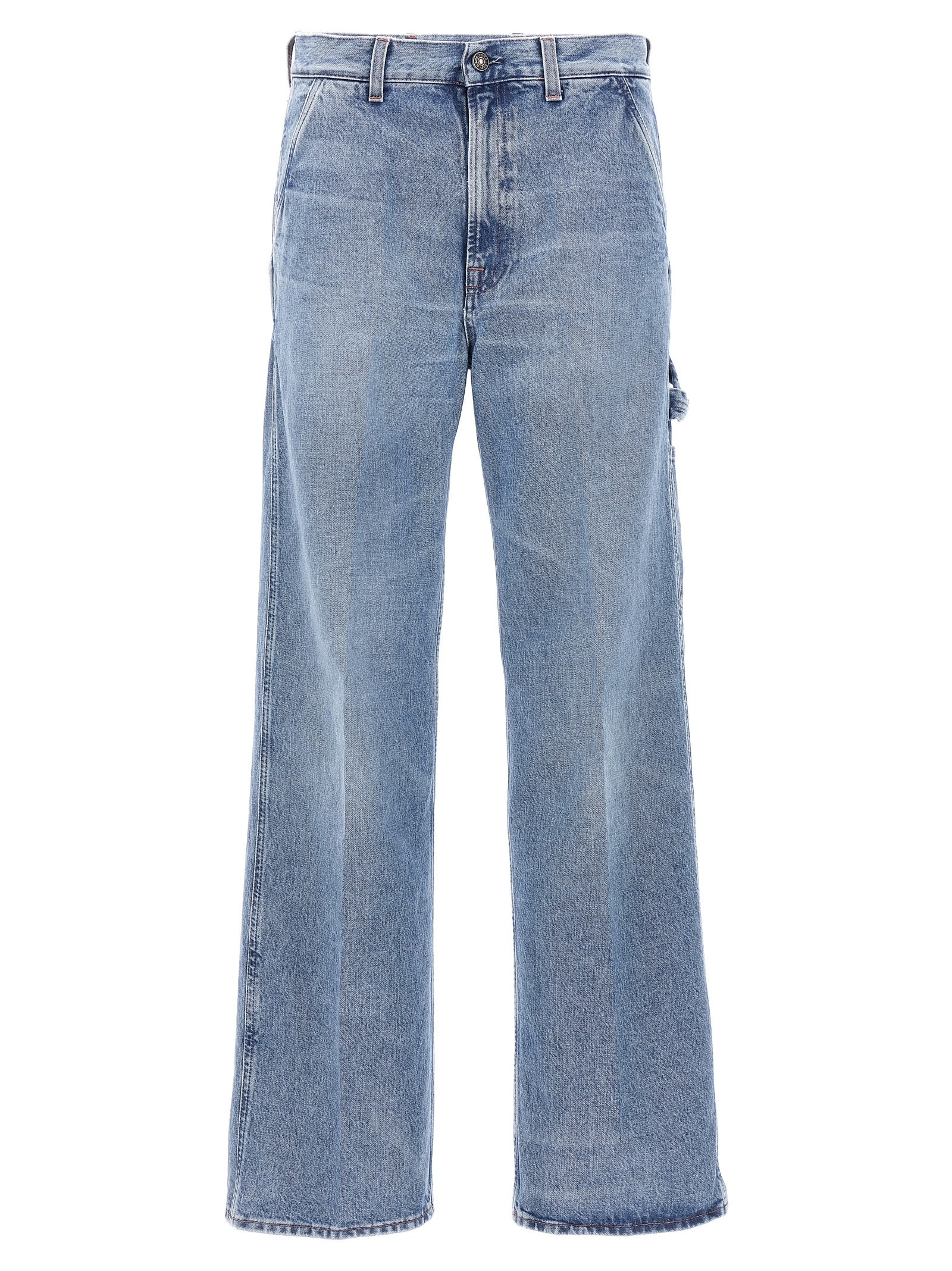 Shop Made In Tomboy Ko-work Jeans In Light Blue