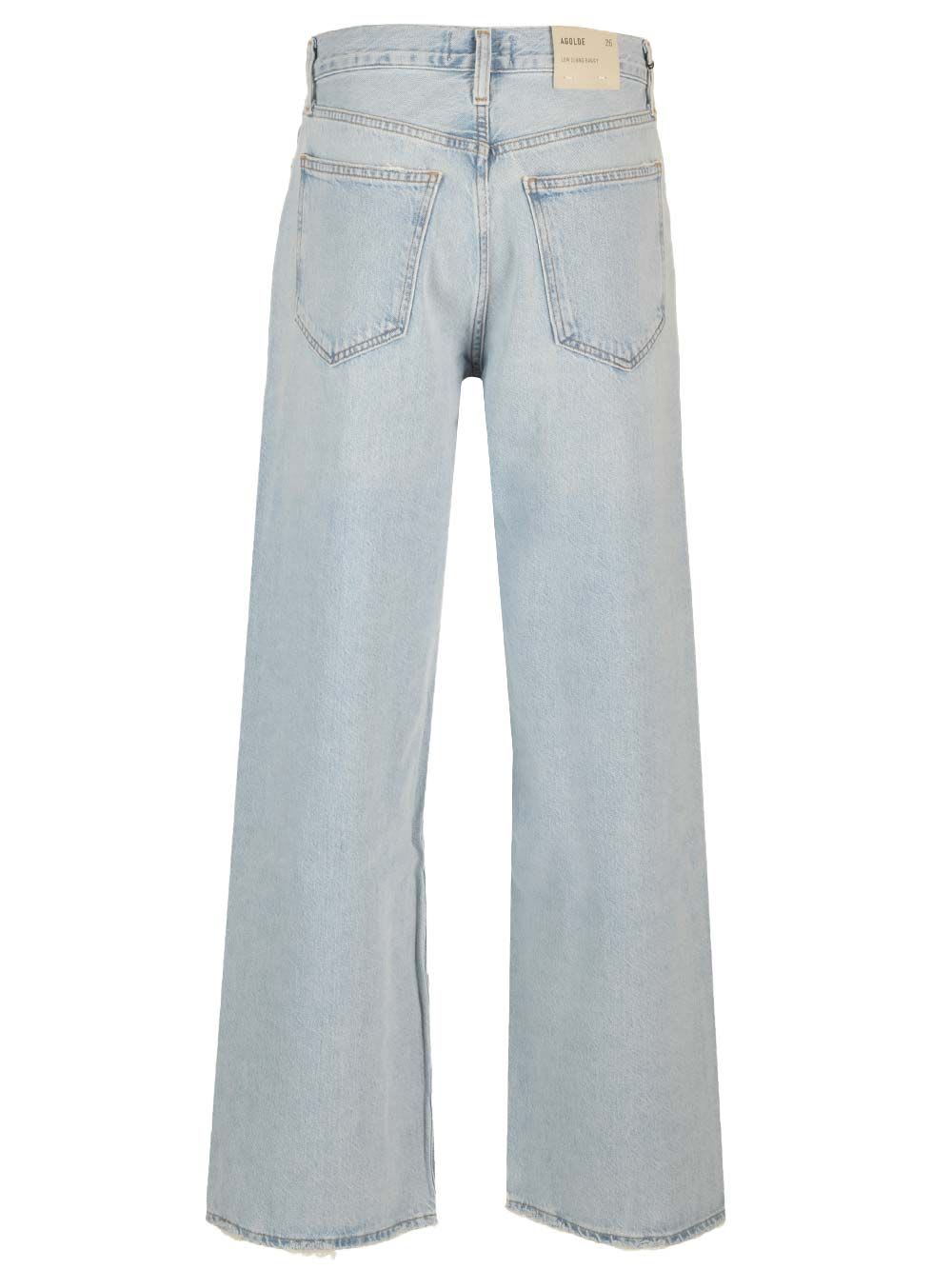 Shop Agolde Low Slung Baggy Jeans In Fragment (bleached Pale Ind)