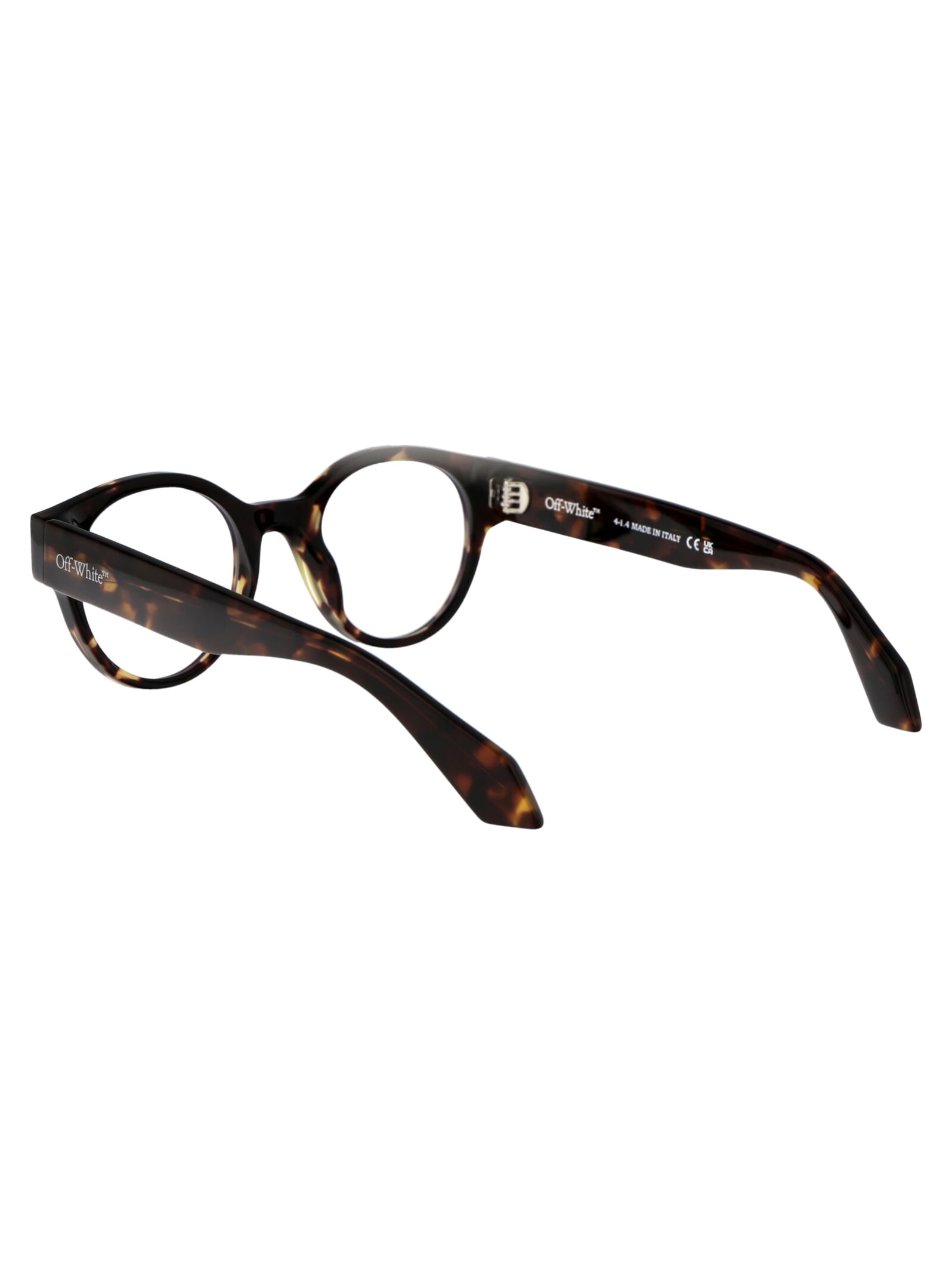 Shop Off-white Optical Style 55 Glasses In 6000 Havana