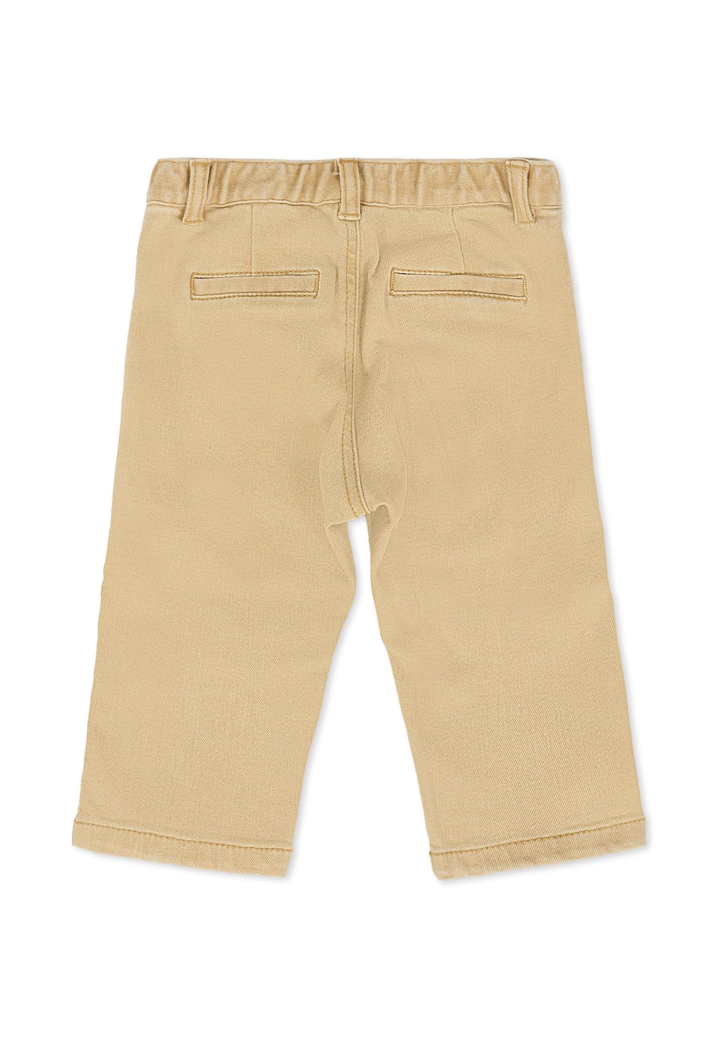 Moschino Beige Trousers For Baby Boy With Teddy Bear In Neutral