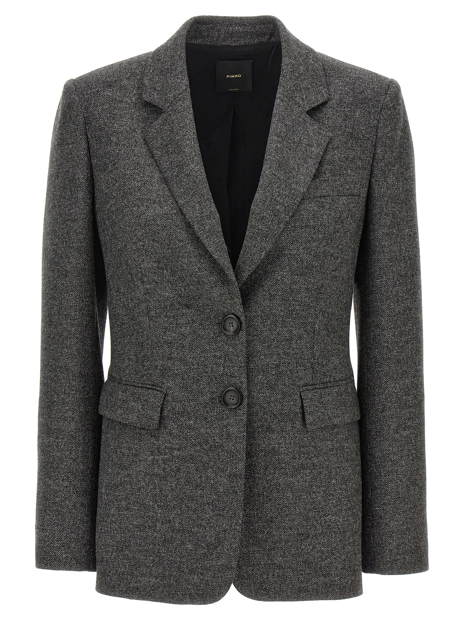 Shop Pinko Ruota Blazer In Gray