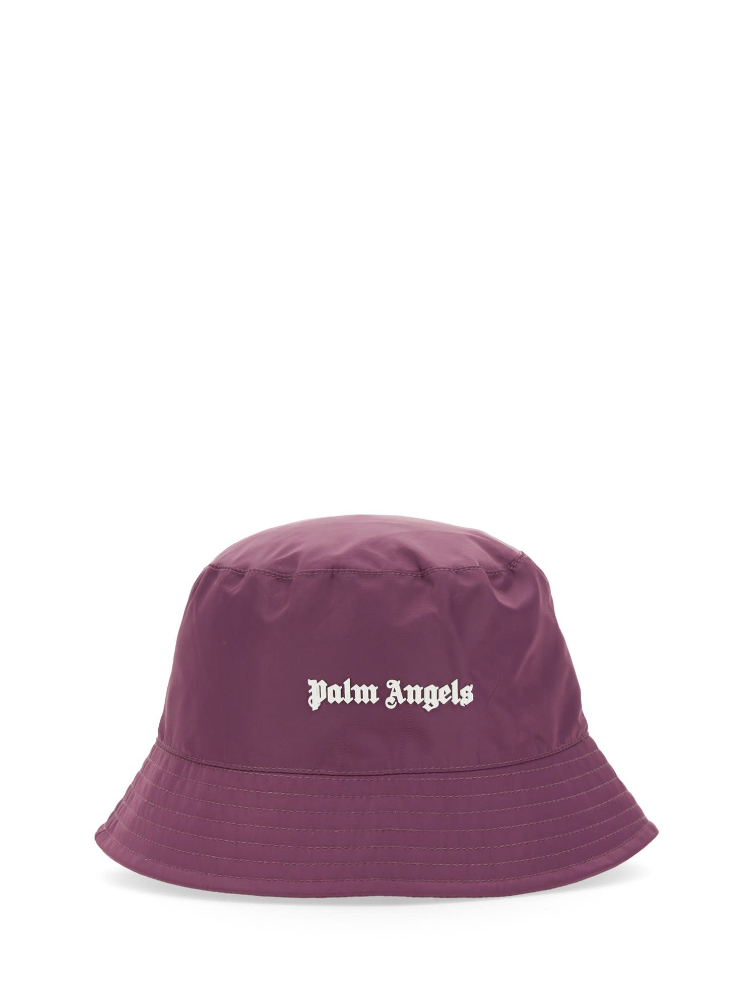 Palm Angels Bucket Hat With Logo Patch