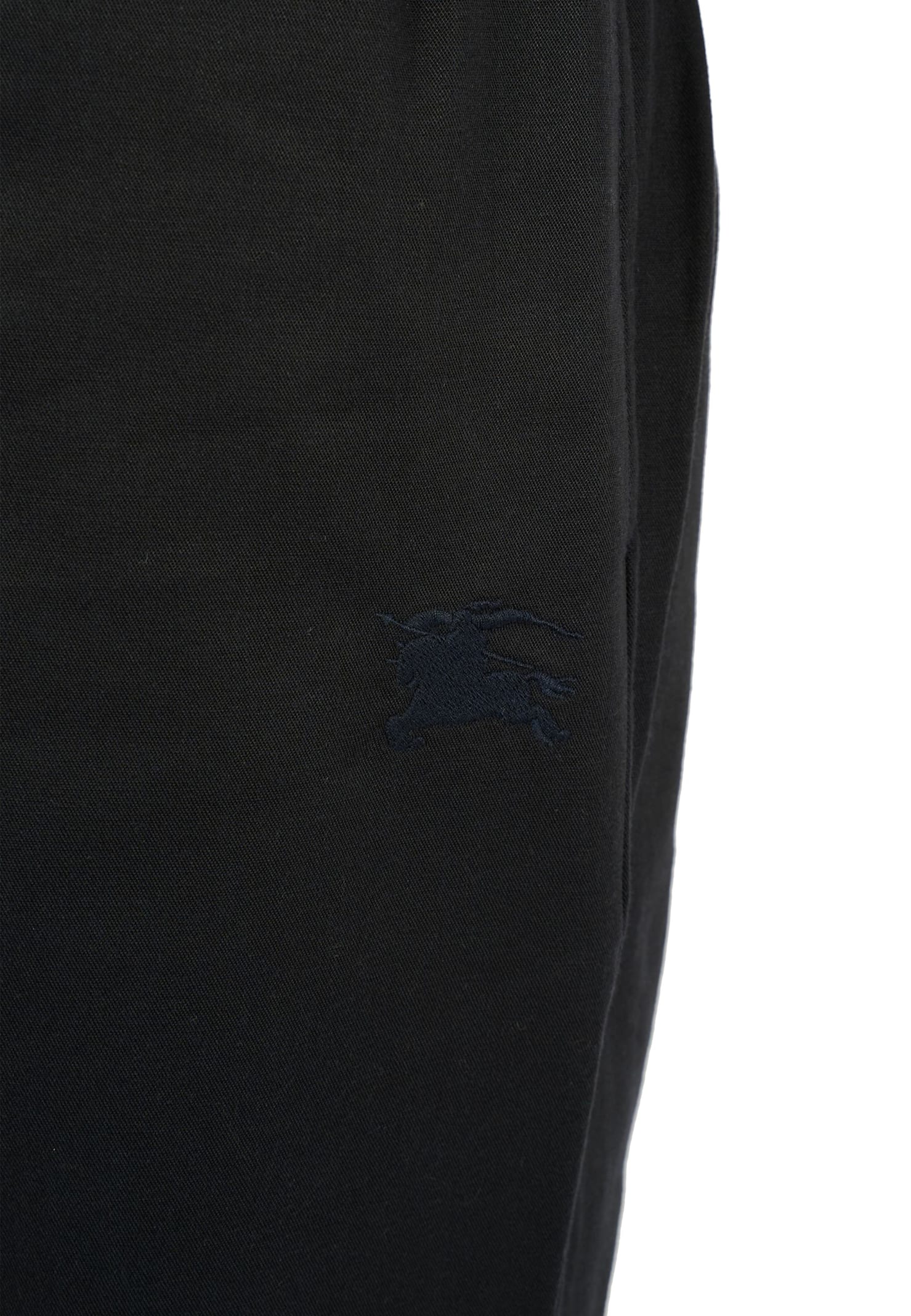 Burberry Blue Trousers For Boy With Equestrian Knight In Blue