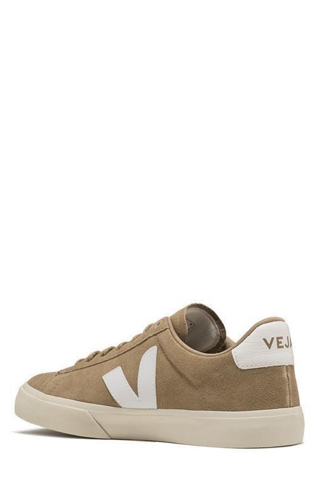 Shop Veja Campo Laced Sneakers In Beige