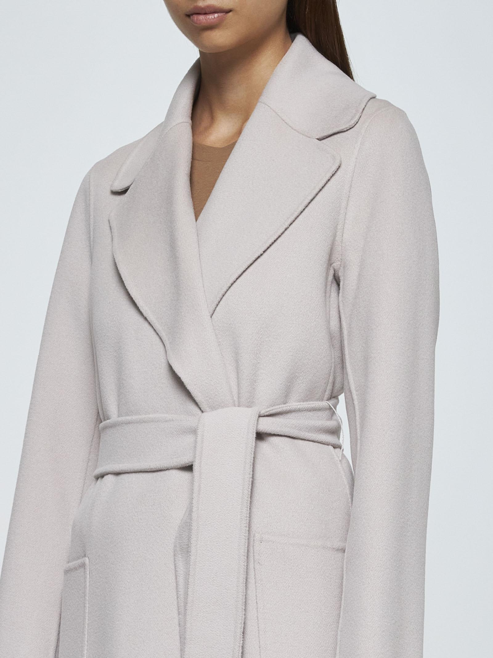 Shop 's Max Mara Paolore Belted Wool Coat In Beige