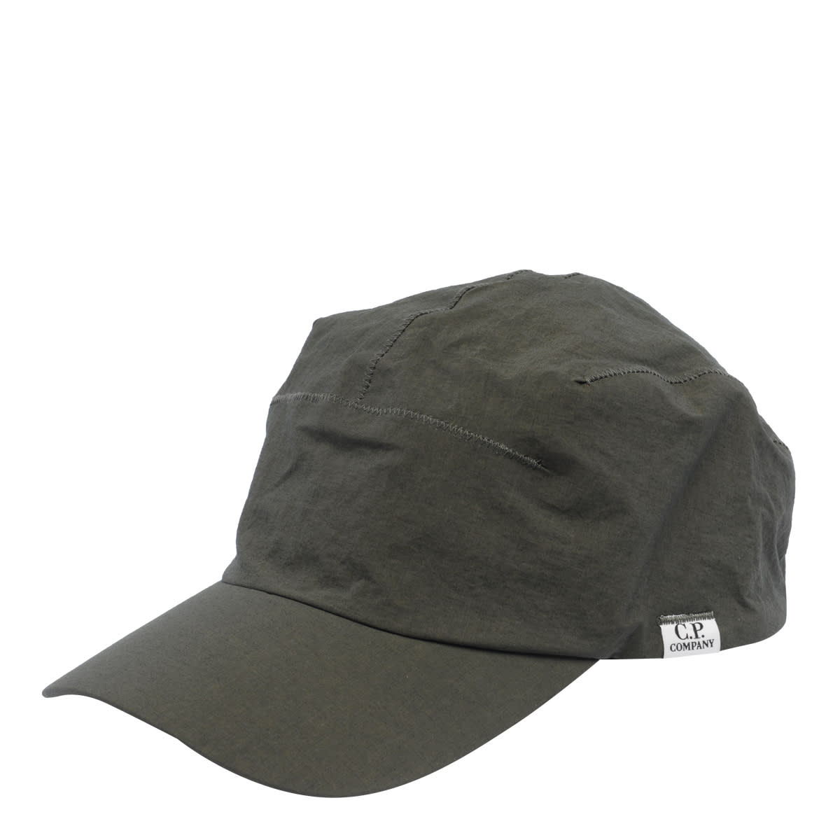 Shop C.p. Company Logo Baseball Cap In Green