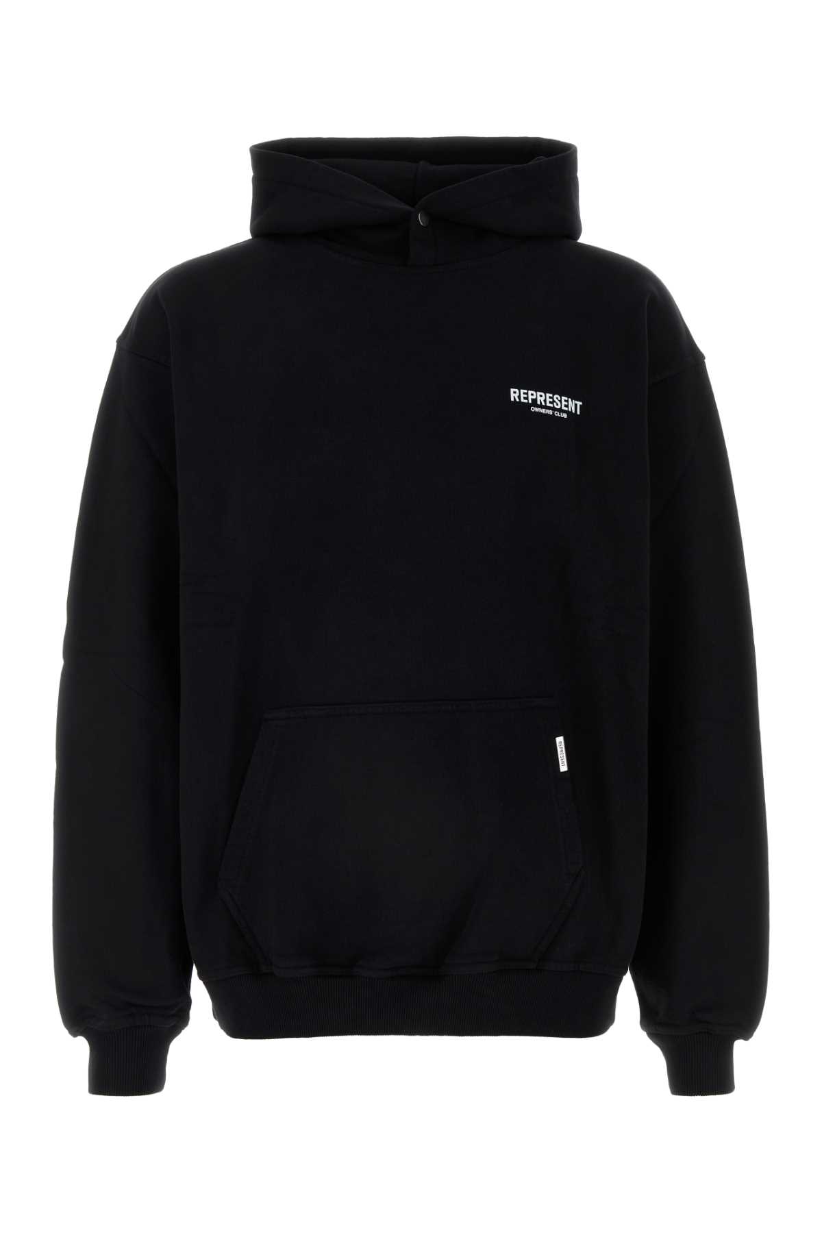 Black Cotton Sweatshirt