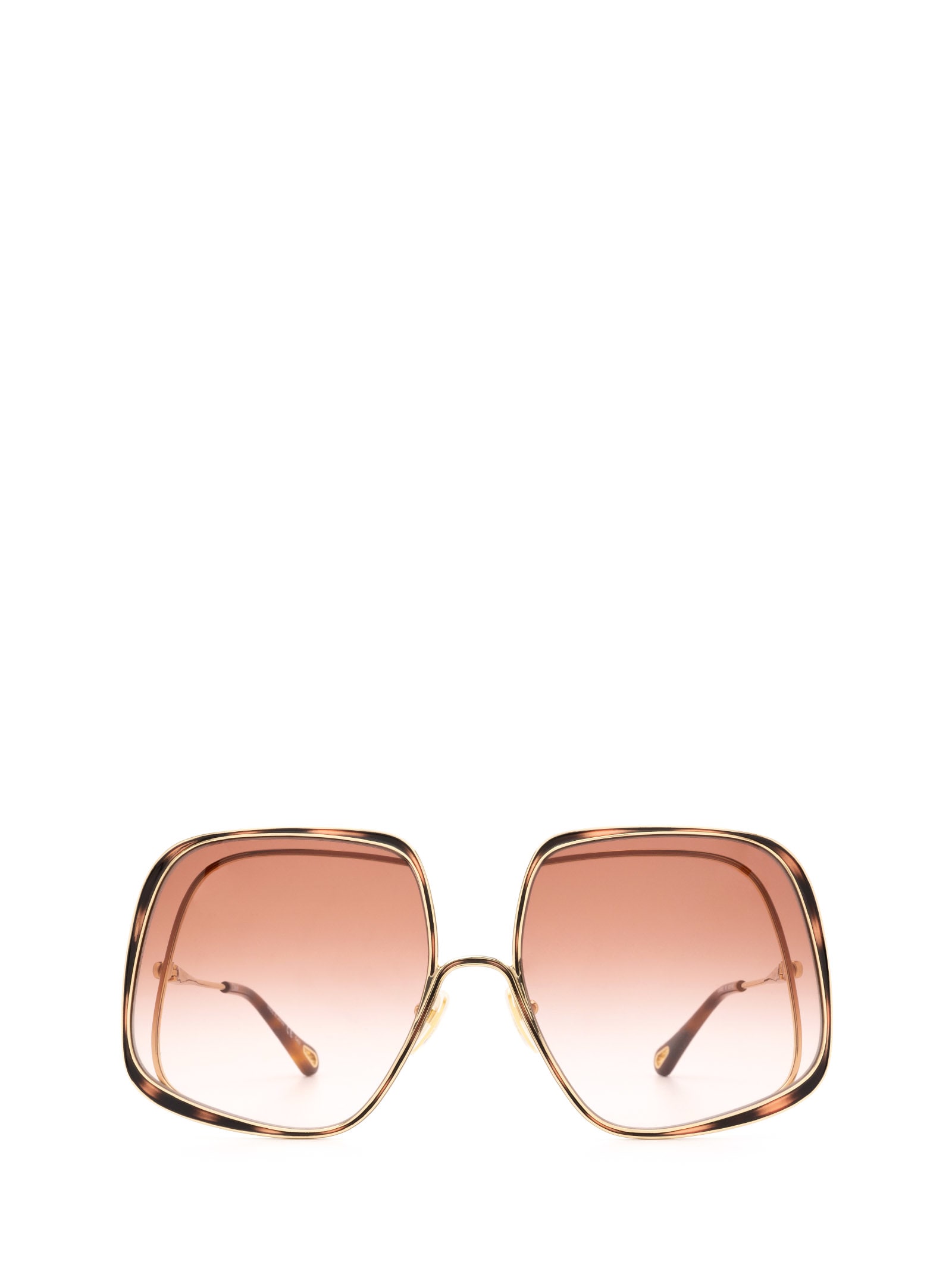 Chloé Chloé Ch0035s Gold & Havana Sunglasses