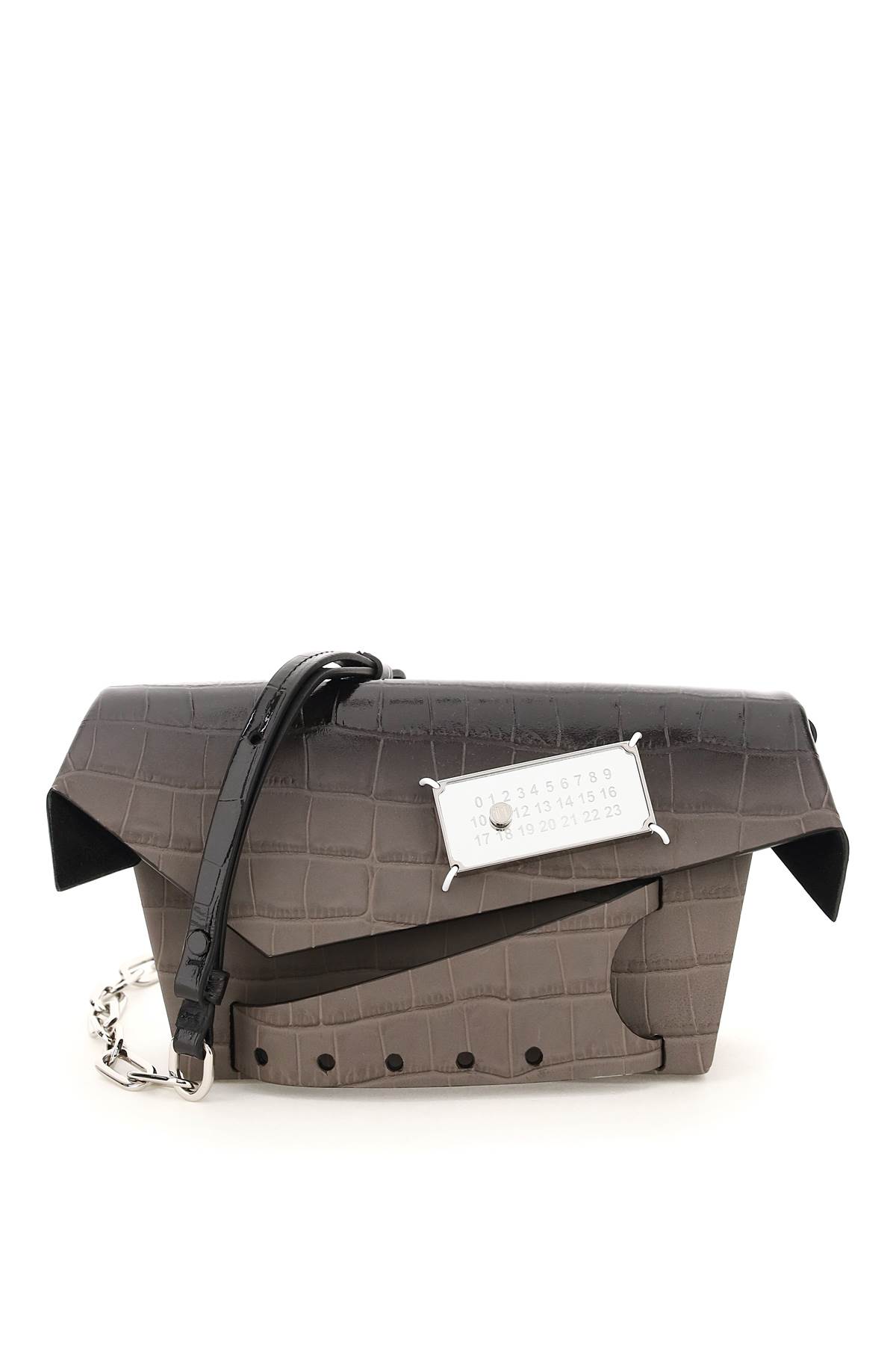 Maison Margiela Croco-embossed Leather Snatched Small Bag
