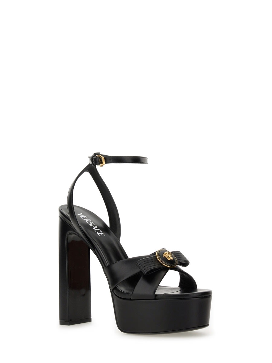 Shop Versace Sandal Gianni Ribbon