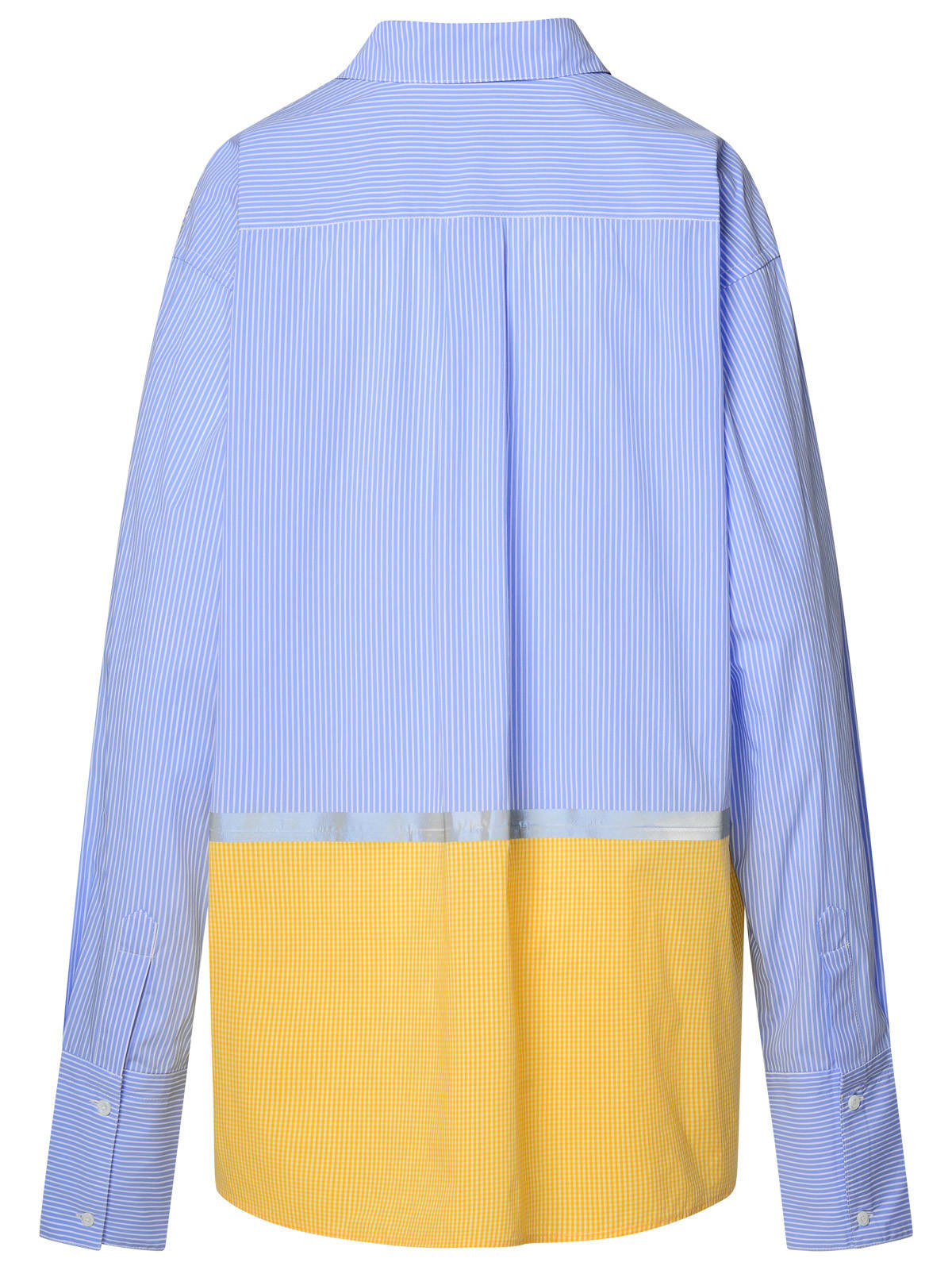 Shop Gcds Multicolor Cotton Blend Shirt In Light Blue