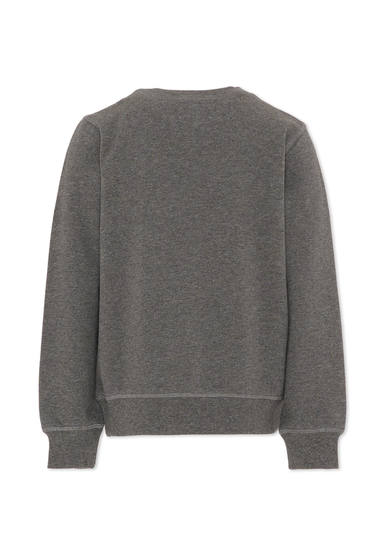 Zadig & Voltaire Grey Sweatshirt For Kids With Logo In Gray